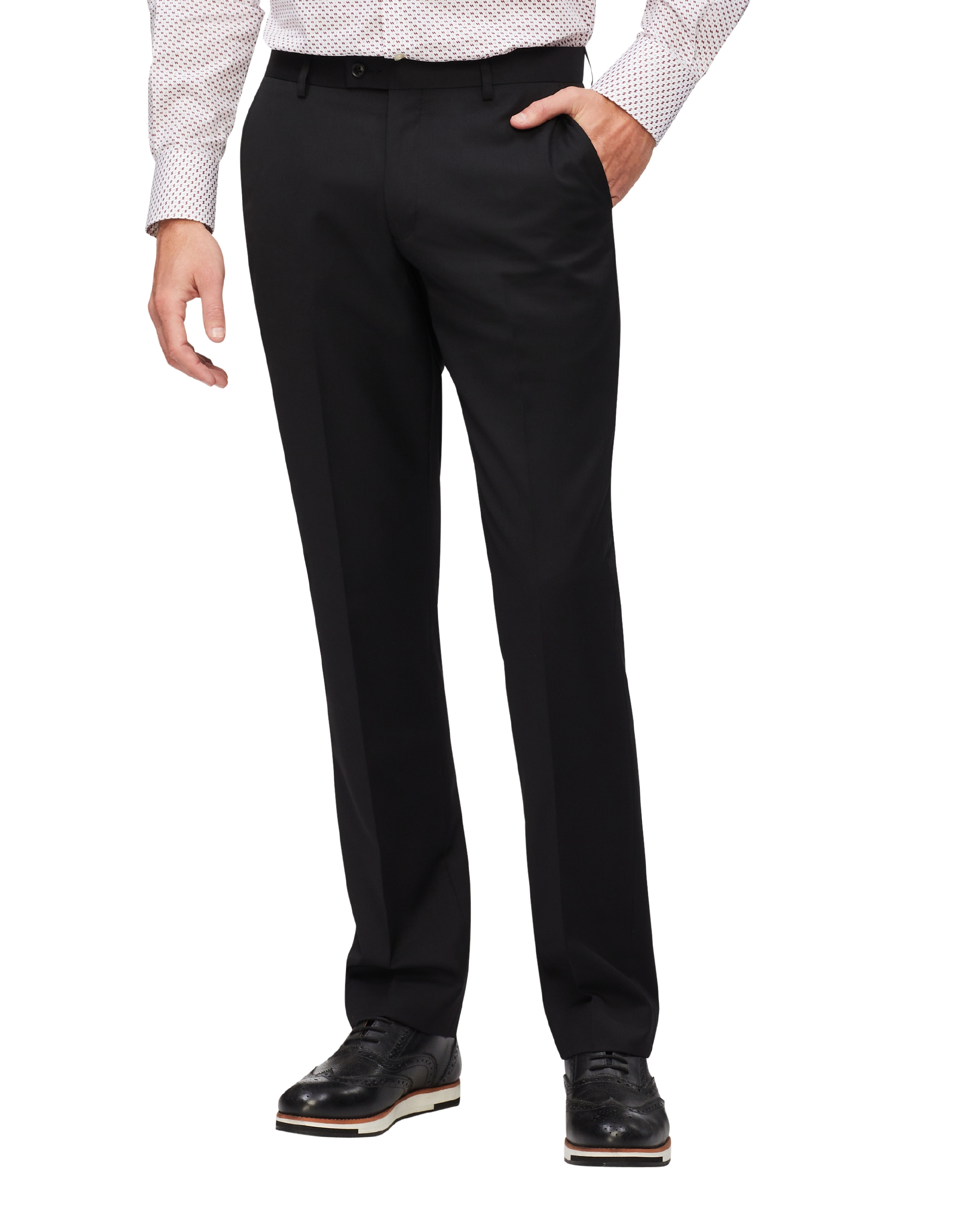 straight fit suit pants