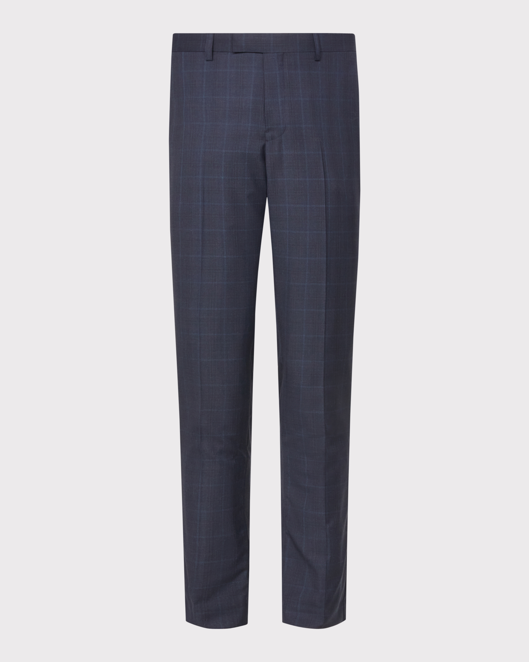 Wool Blend Check Suit Pant