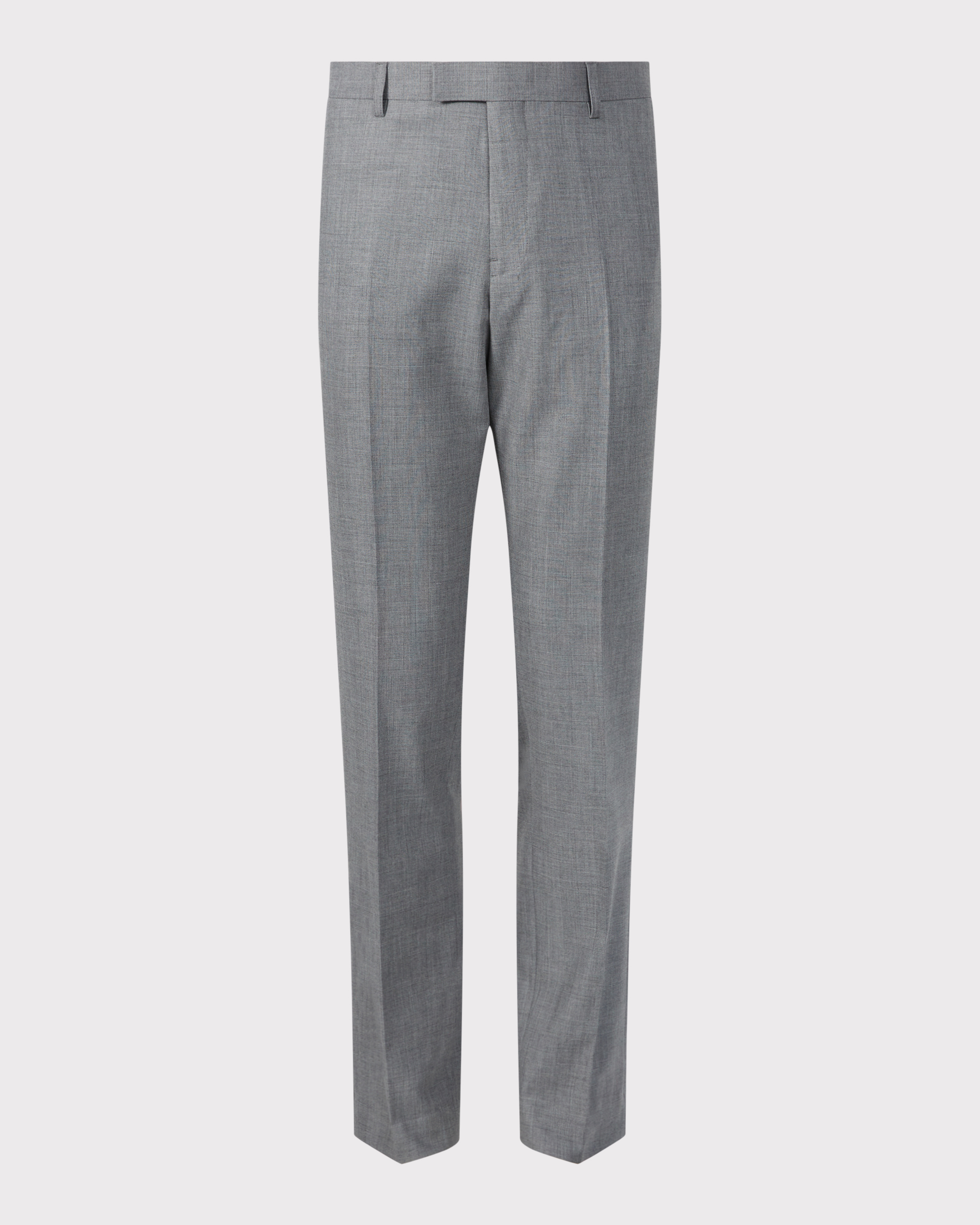 Wool Blend Check Suit Pant