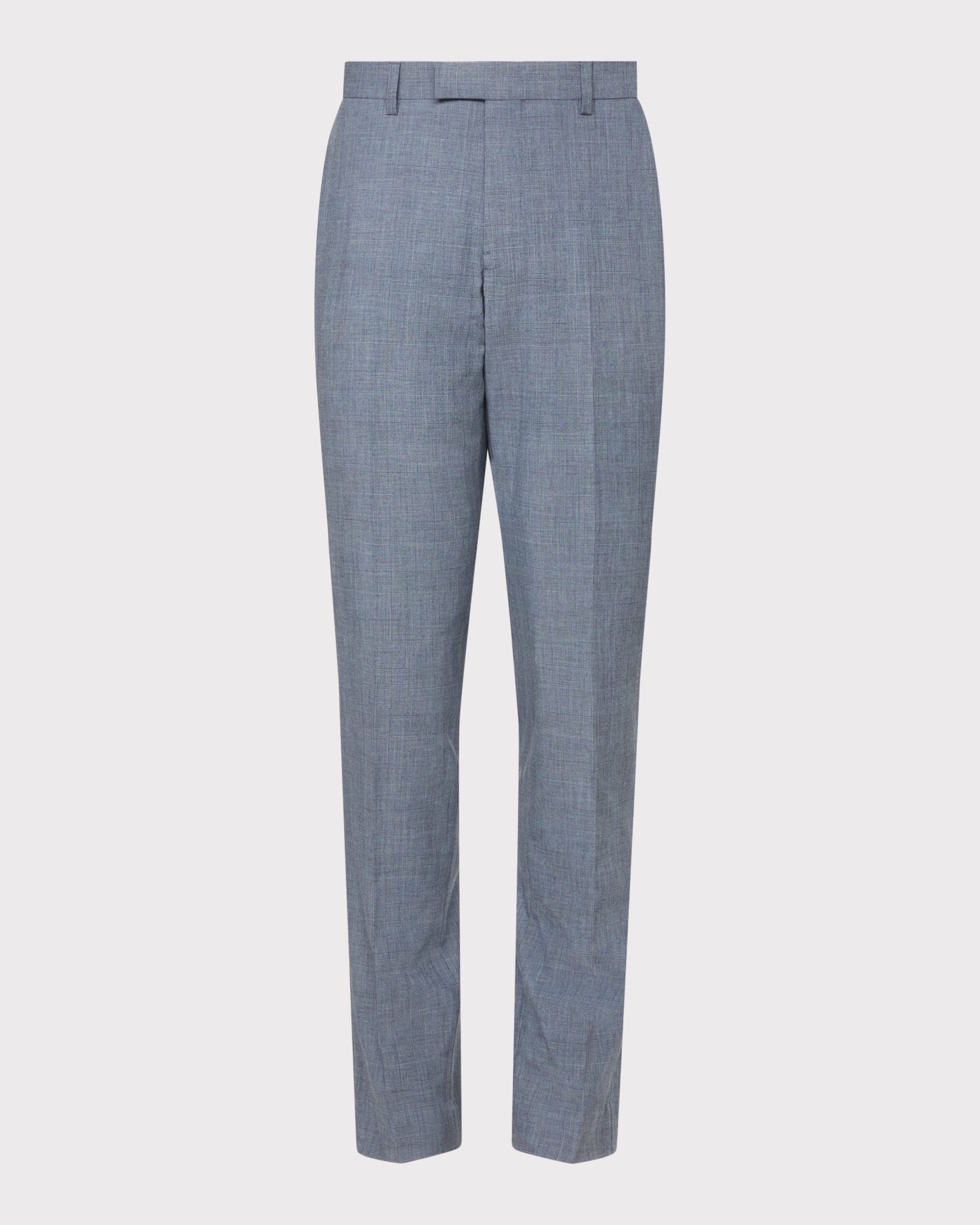 Wool Blend Check Suit Pant