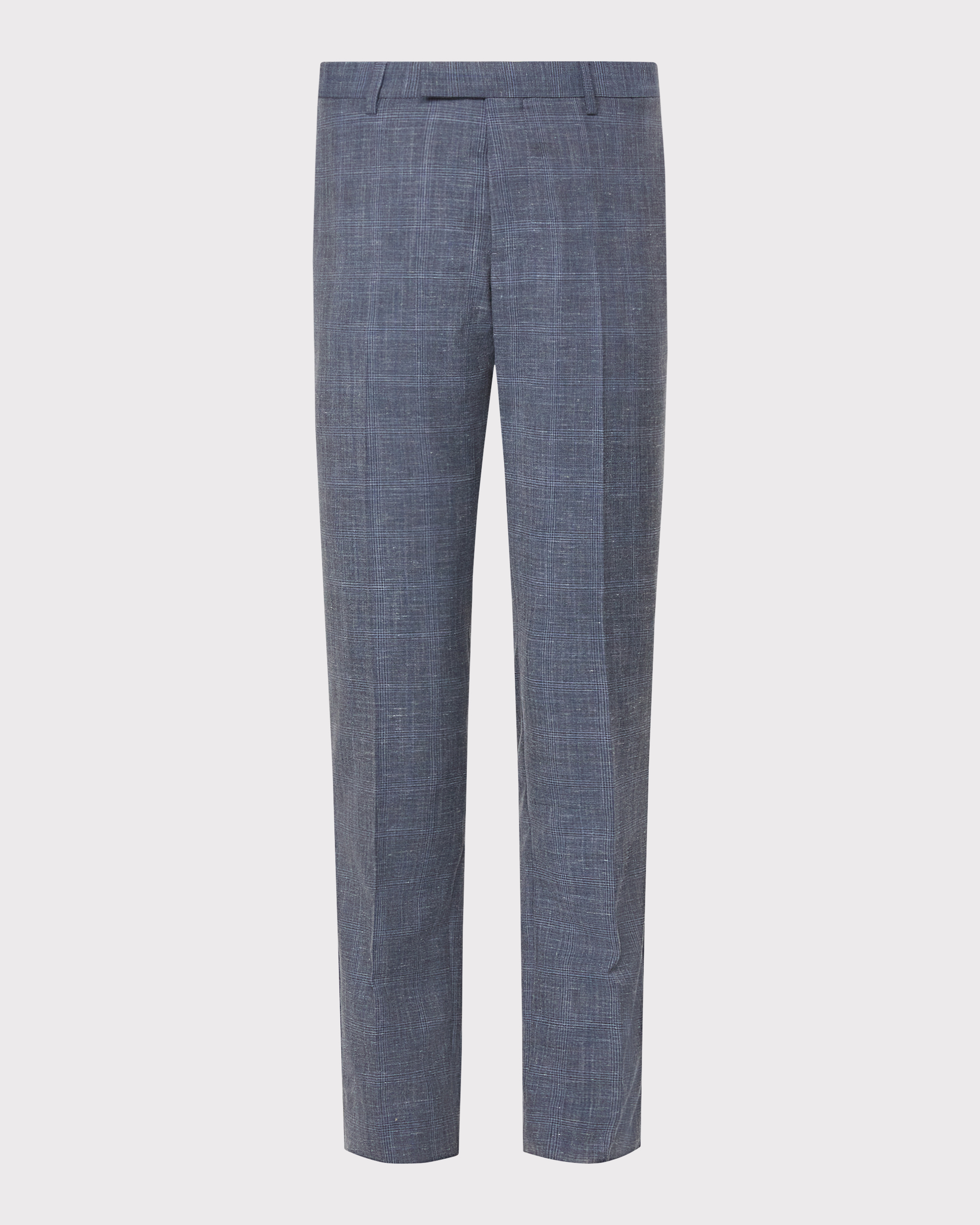 Superfine Twill Slub Check Suit Pant