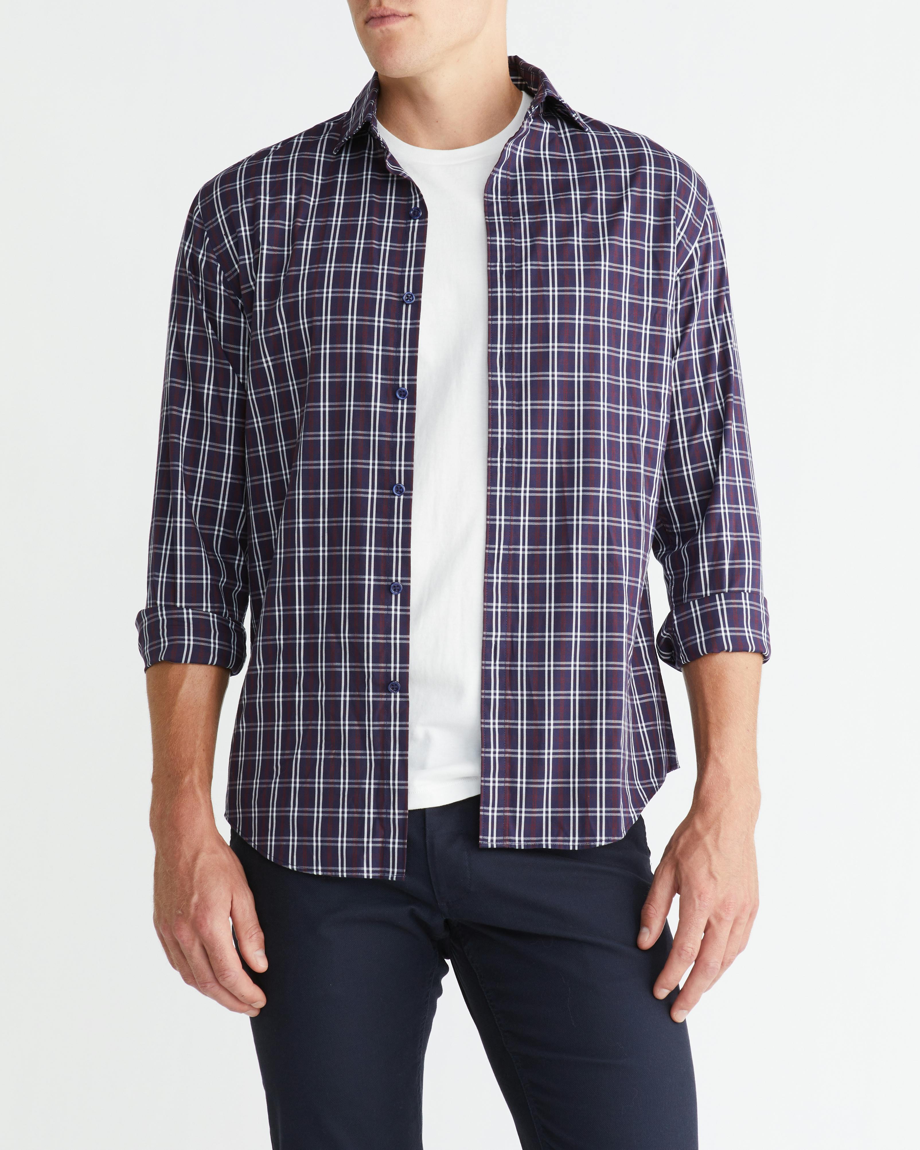 Oxford Check Casual Dress Shirt I Men's Shirts I Van Heusen