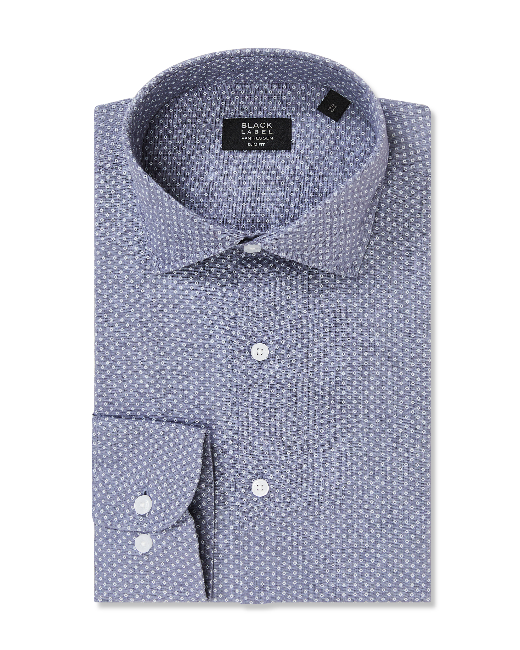 Cotton Linen Diamond Print Shirt I Men's Shirts I Van Heusen