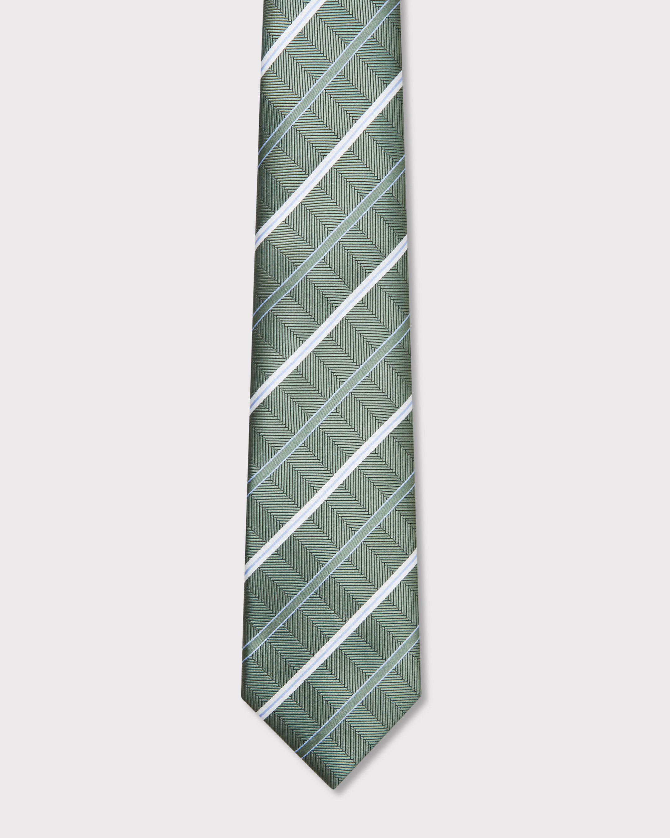 【2plan】24FW★ [LAN ARCHIVE] Herringbone Striped Tie Alleavitch Herringbone Khaki Tie | Linen Ties | The Tie Bar