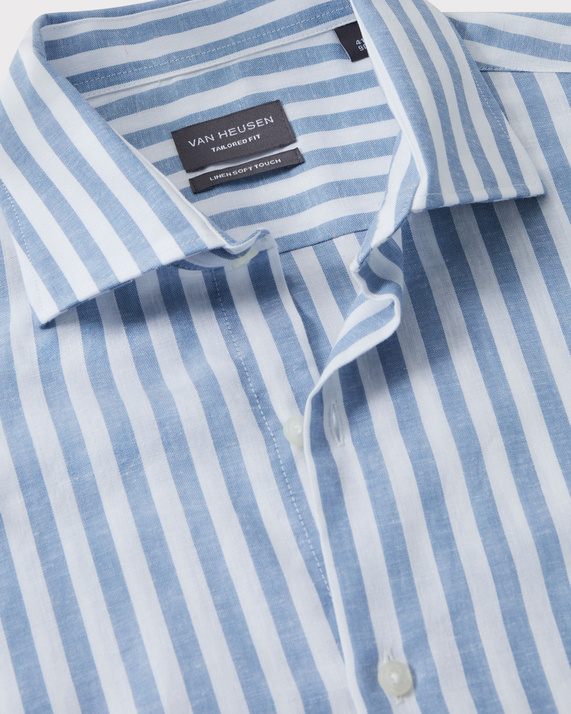 Linen Tencel Stripe Shirt I Men's Shirts I Van Heusen