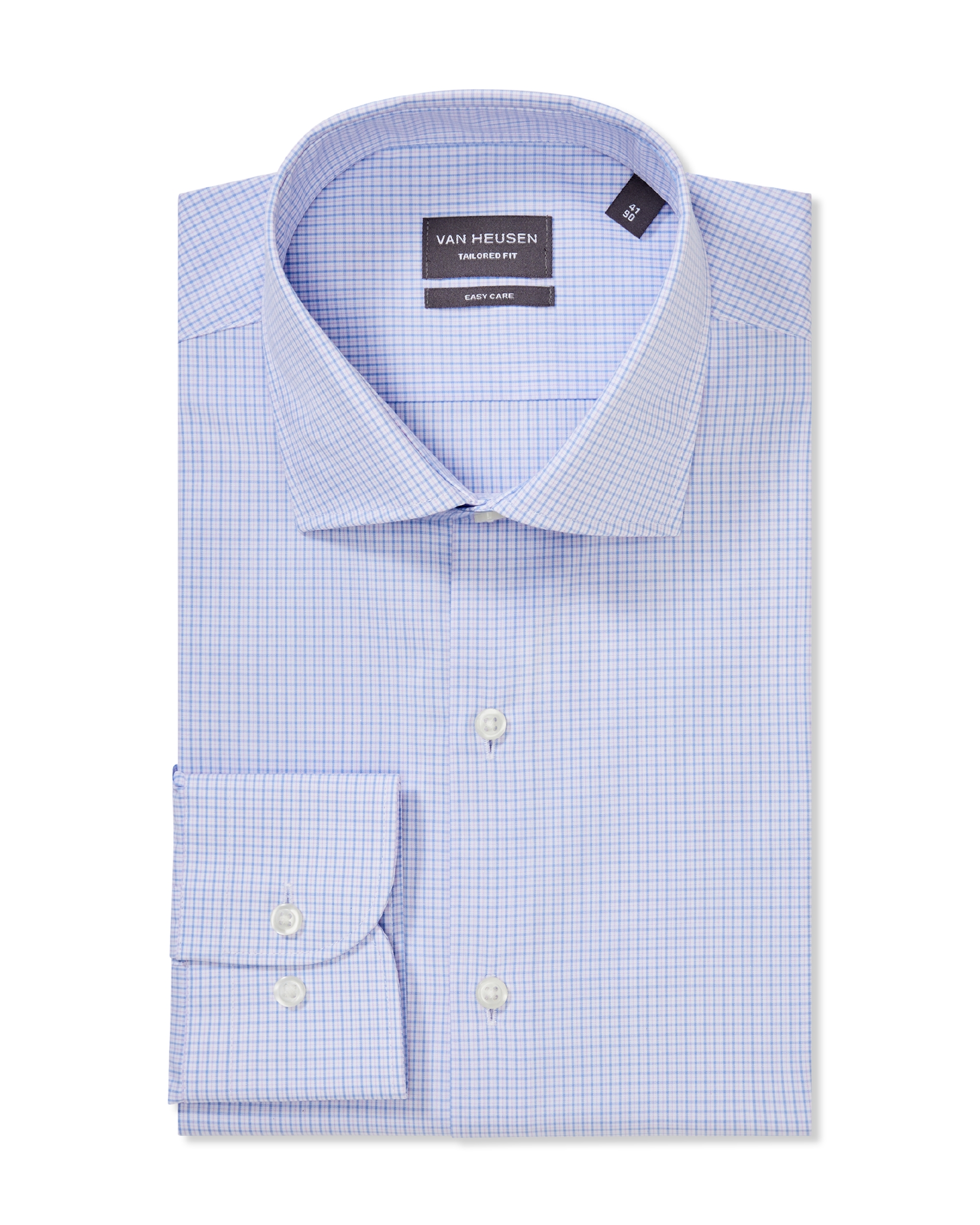 トップス LE Check Wide Regular Collar Shirts IZOD Mens Performance Comfort Gingham Long Sleeve Button