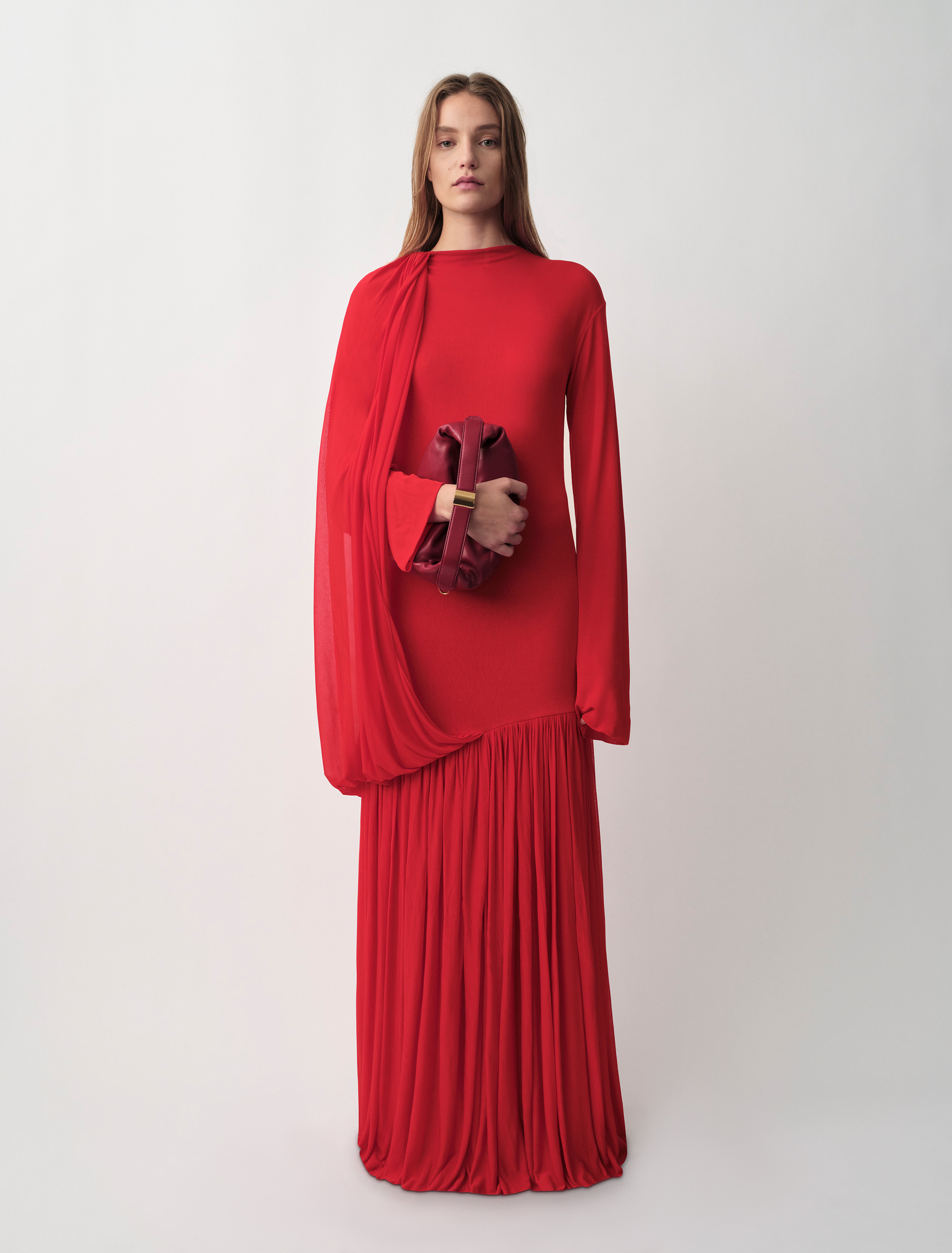 Sara Draped Evening Dress