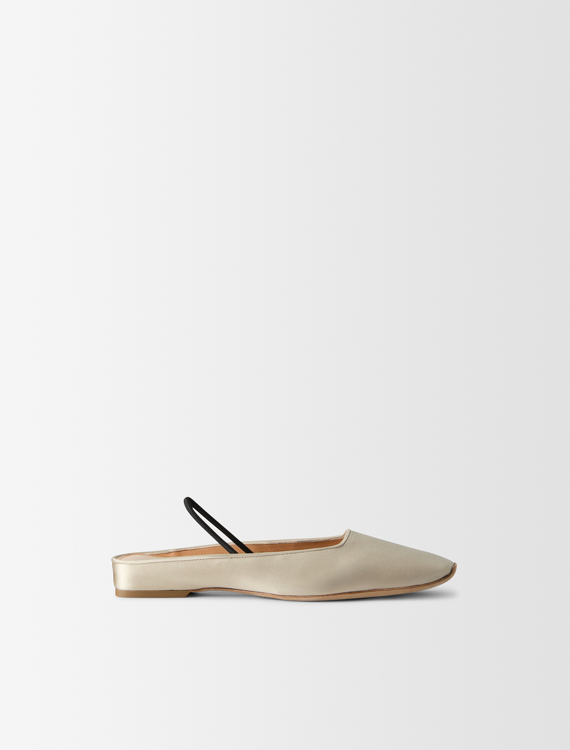 Kate Silk Satin Ballerina Flat