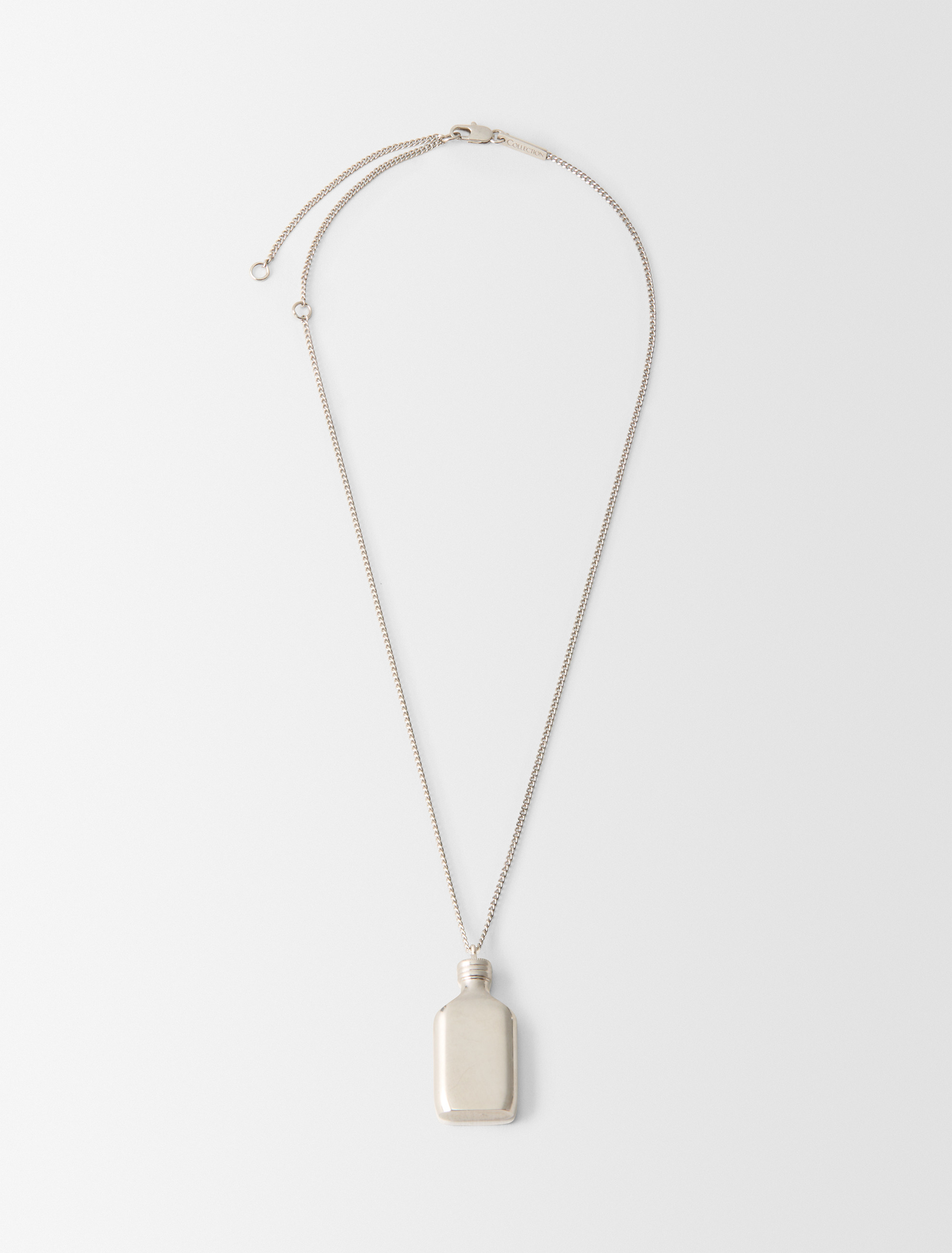 Short CK One Charm Necklace