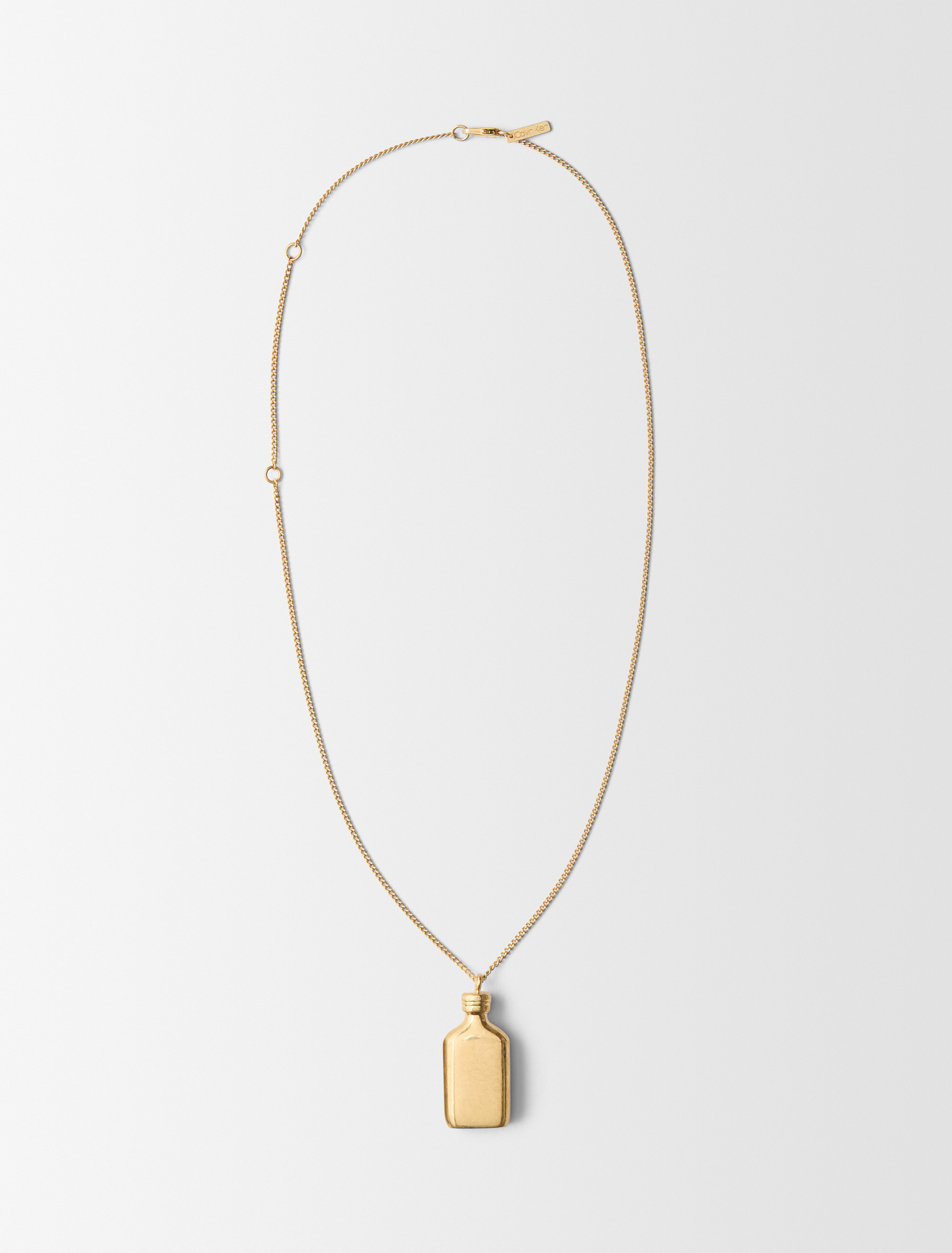 Short CK One Charm Necklace