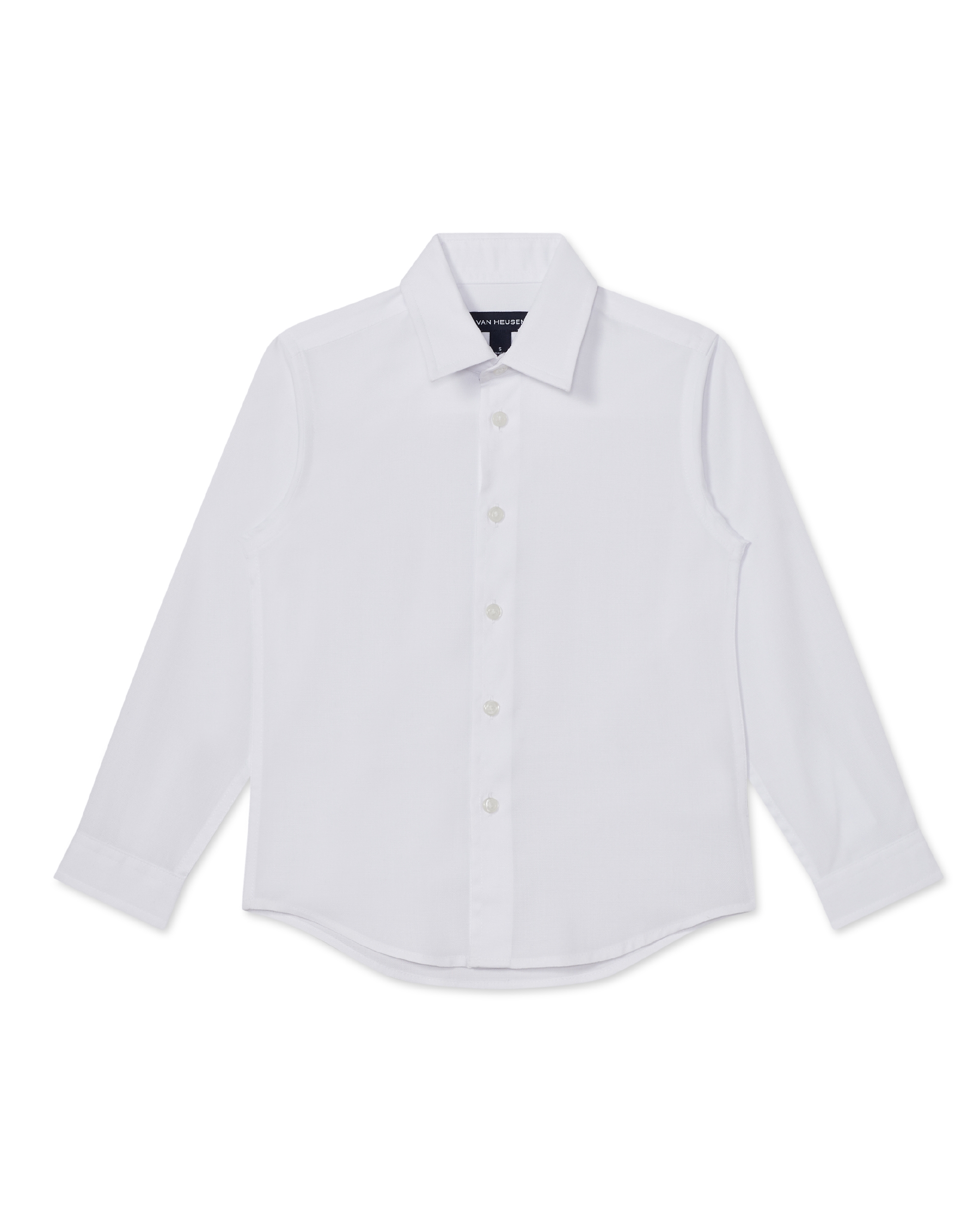 Plain white shop business shirt