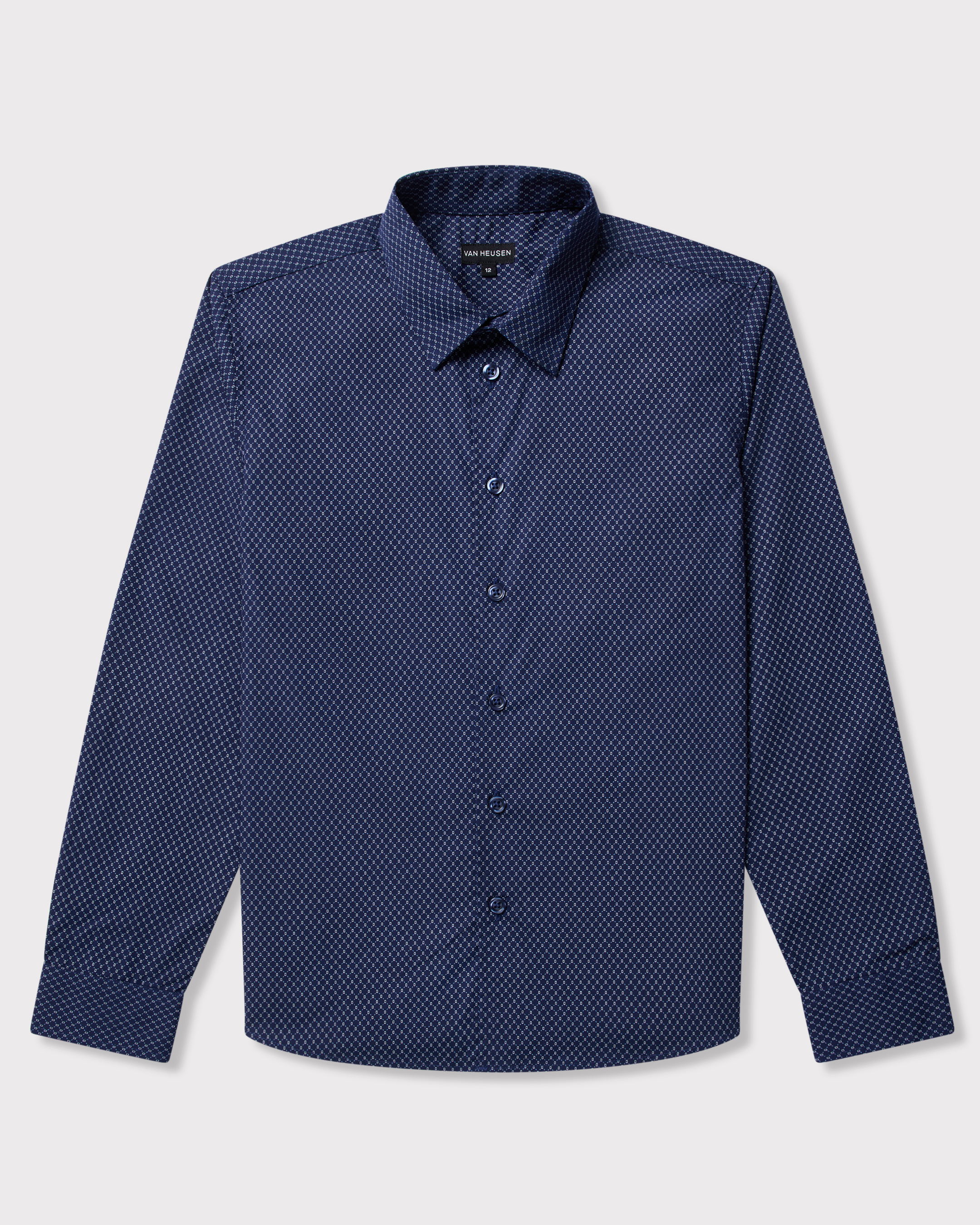 Boys Check Print Dress Shirt