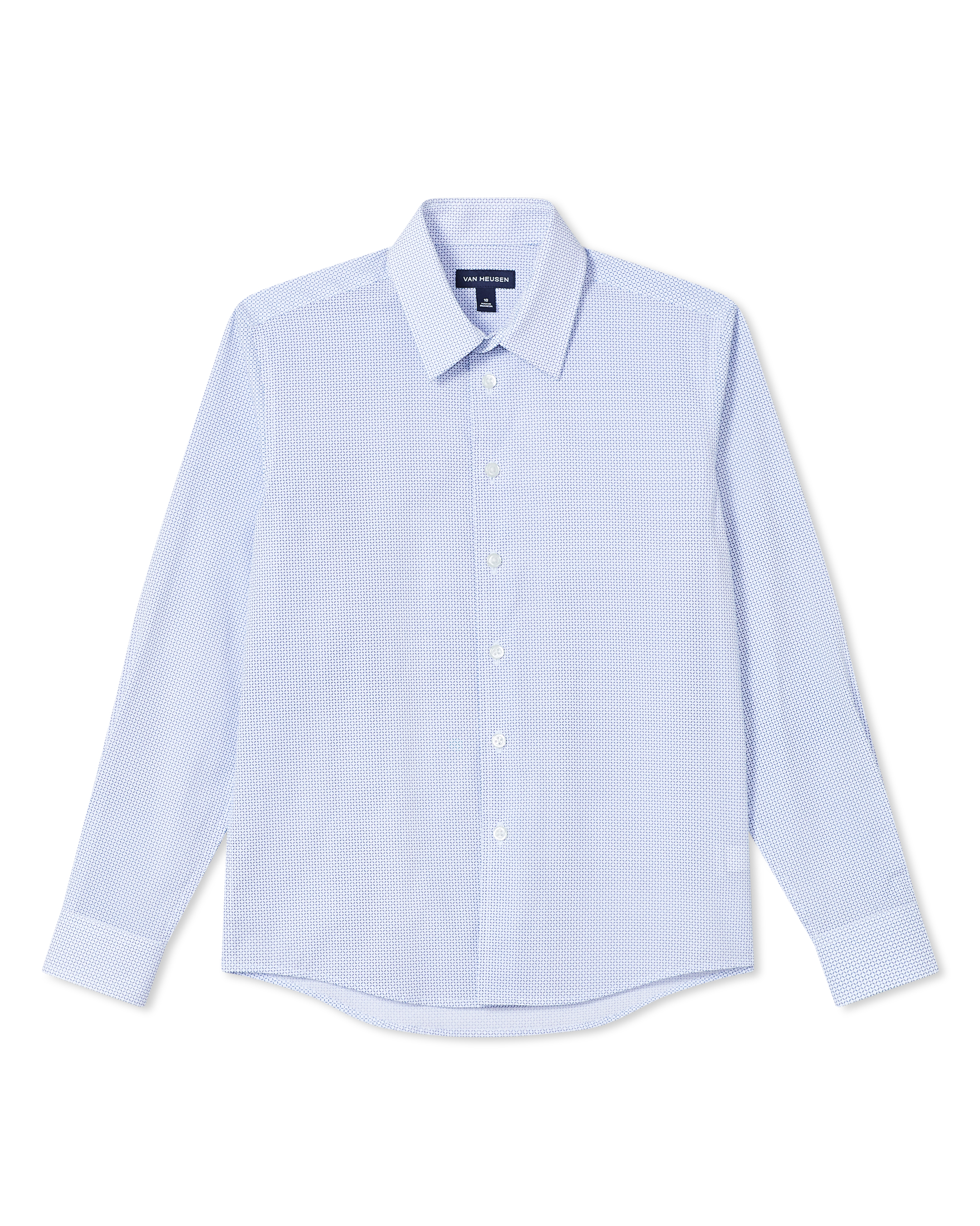 Diamond Print Dress Shirt | Boys | Van 