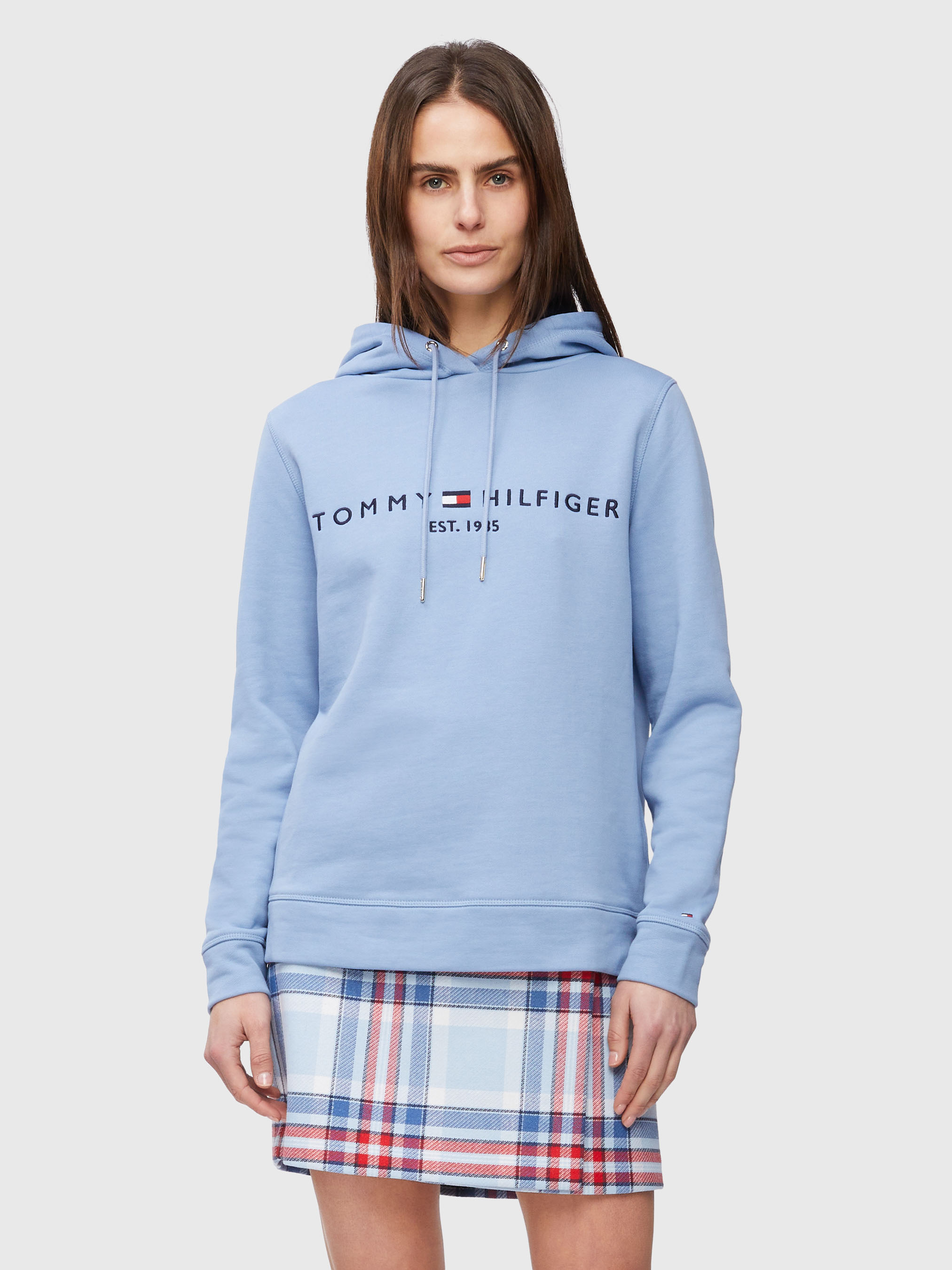 Tommy hilfiger best sale hoodie women grey