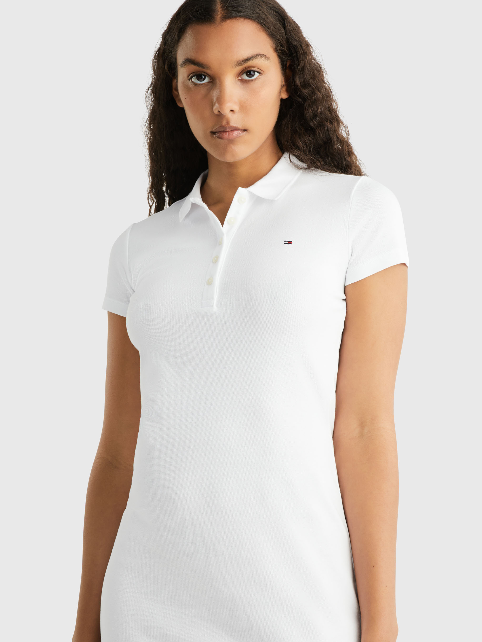 さらに100円引き◆ ◆Women's Polo Collar Lip Dress Jersey Cotton Poplin Collar Mini Dress | Karen Millen