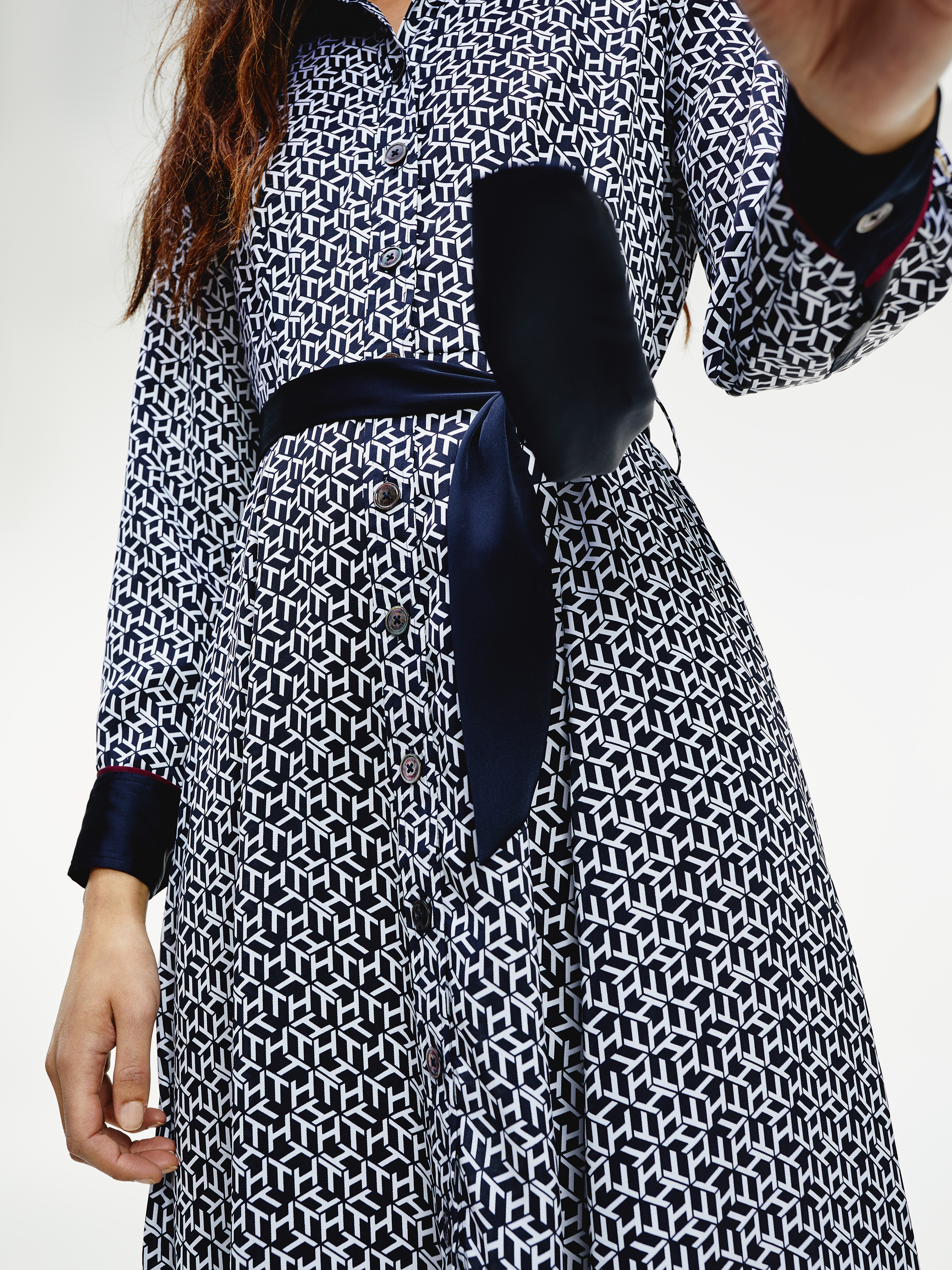 Tommy Icons Monogram Print Shirt Dress | Dresses \u0026 Jumpsuits | Tommy  Hilfiger