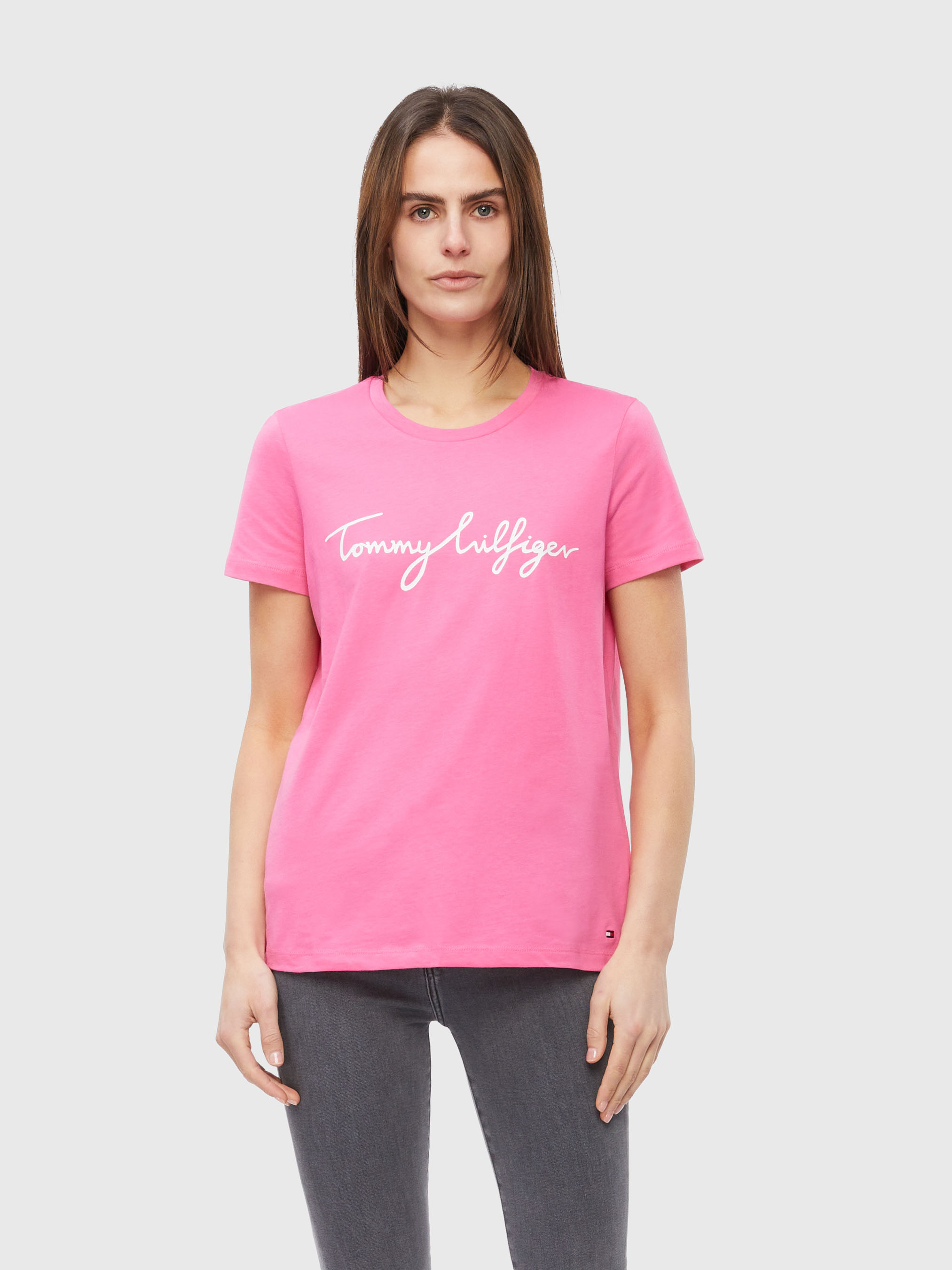 Crew Neck Graphic Signature Logo TShirt TShirts Tommy Hilfiger