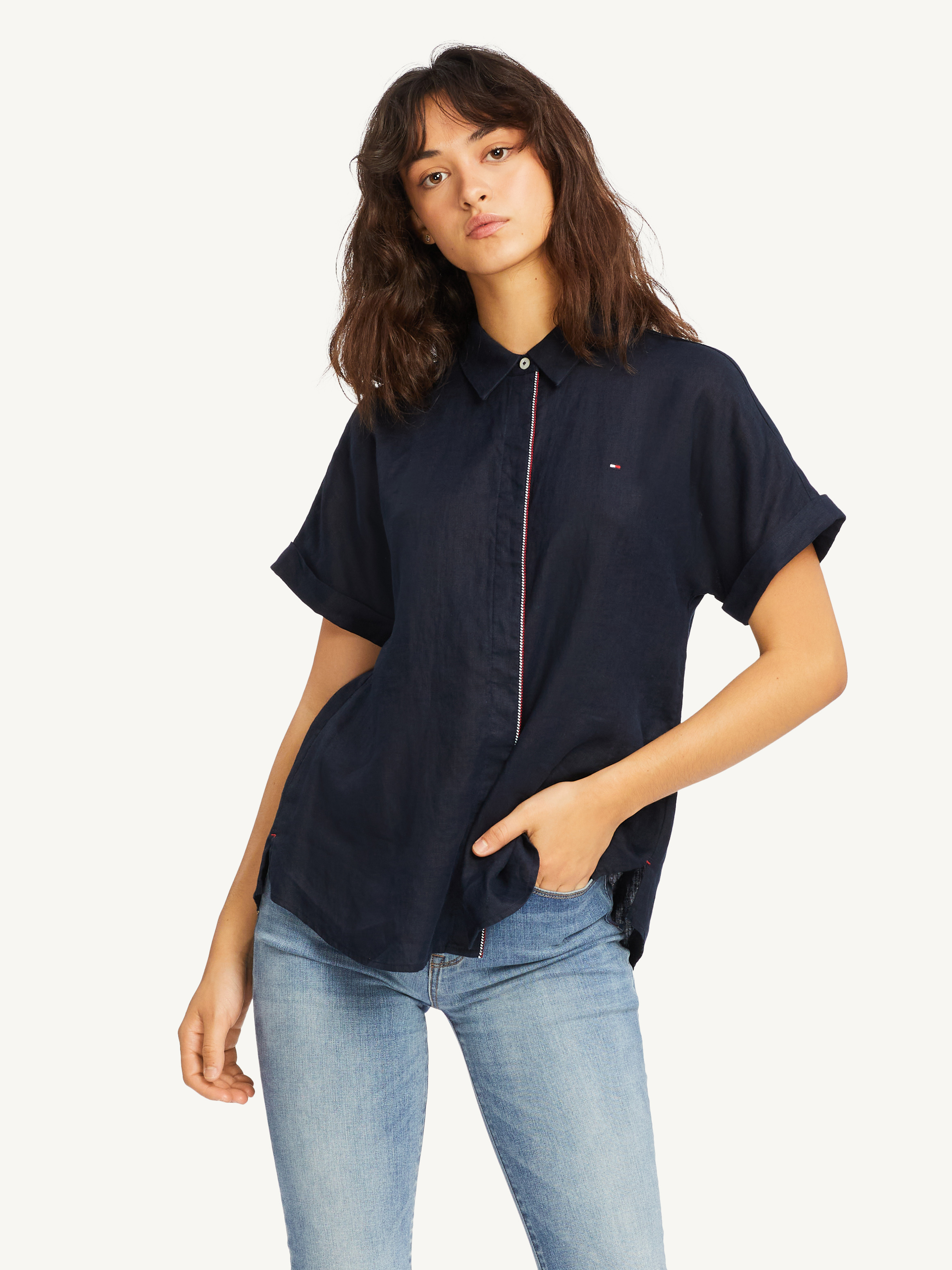 Alisa Relaxed Linen Shirt Shirts Tommy Hilfiger