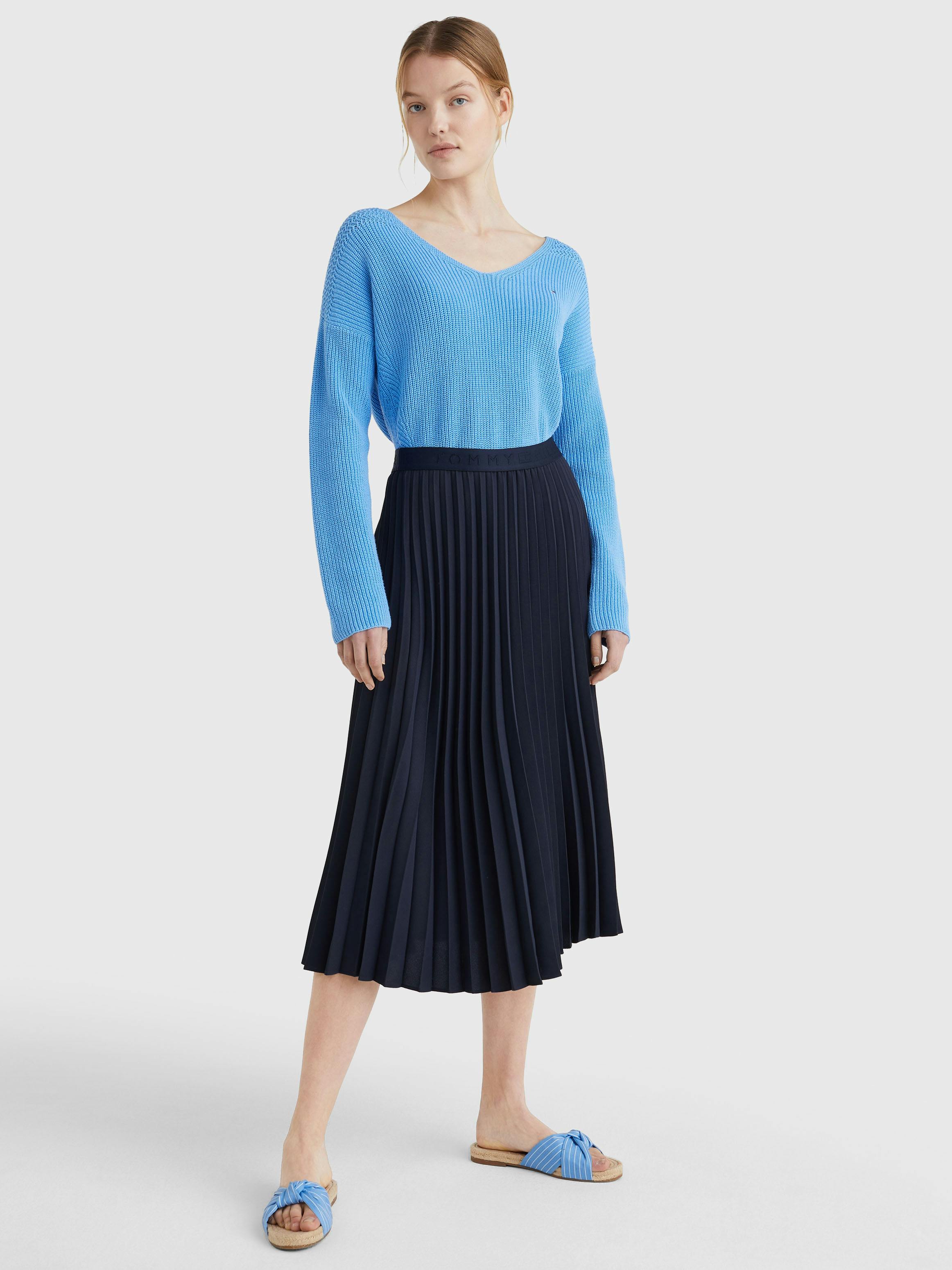 Pleated Midi Skirt Skirts Tommy Hilfiger