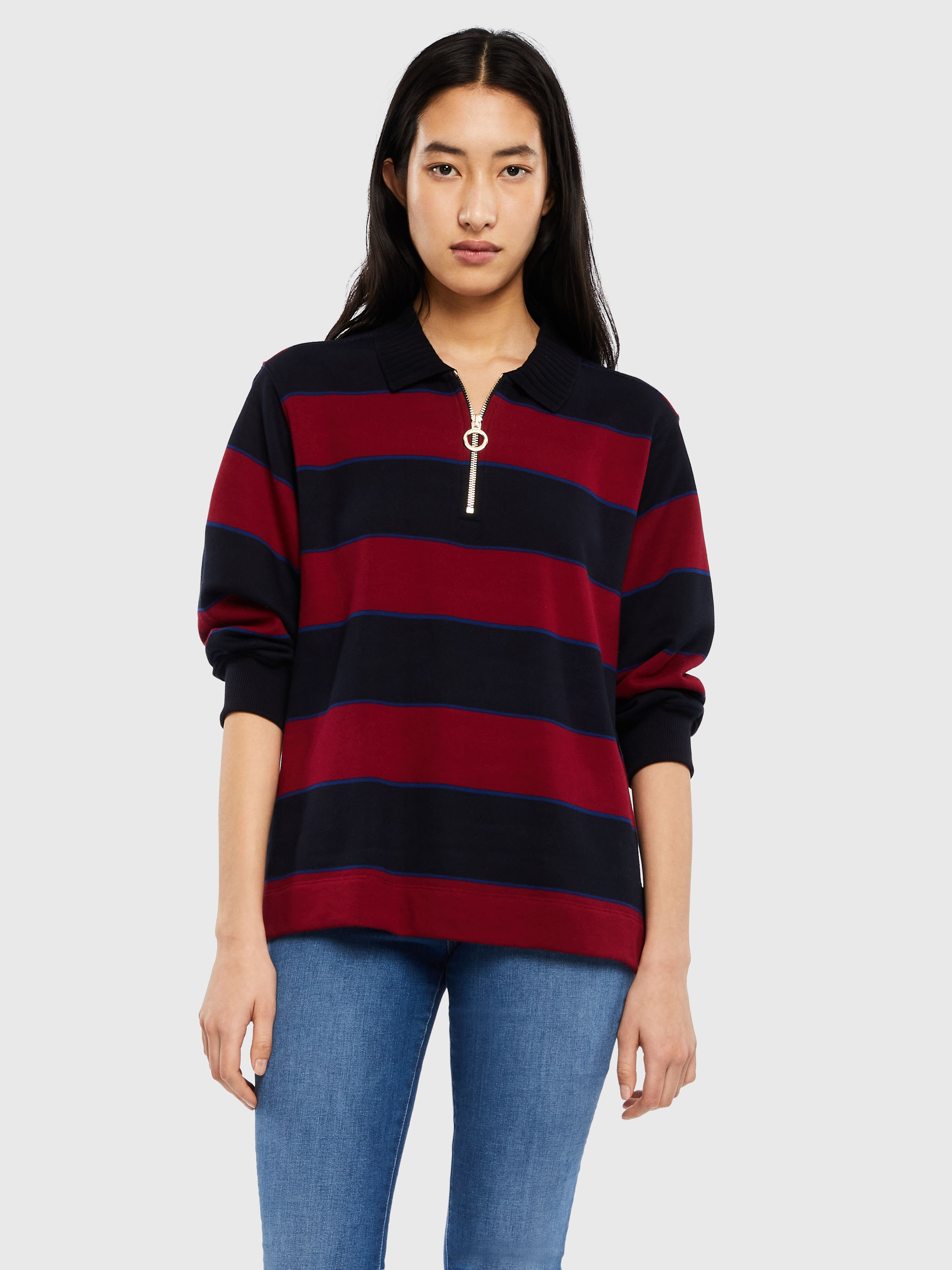 Relaxed Fit Rugby Top Sweatshirts & Hoodies Tommy Hilfiger