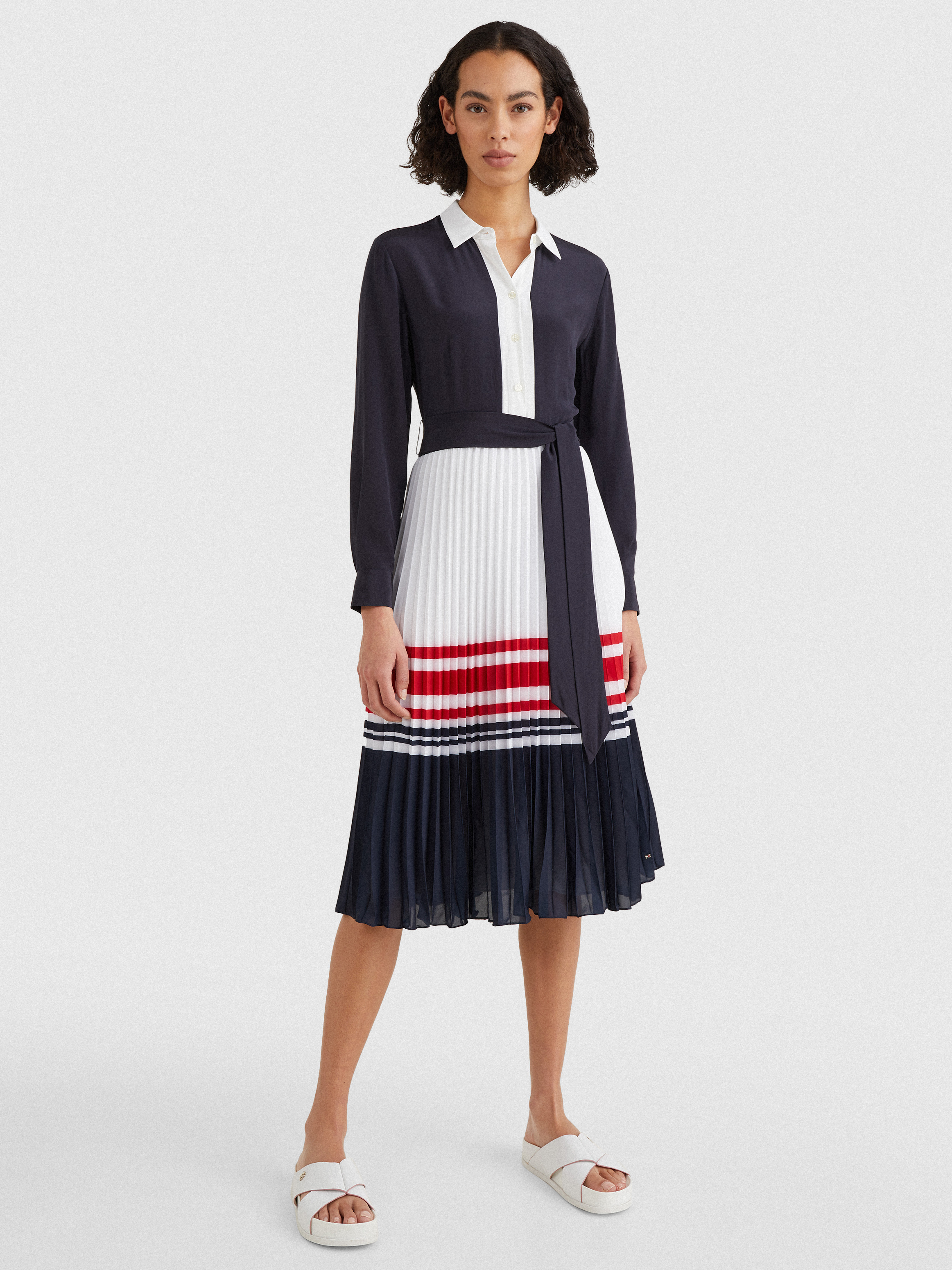 Pleated Shirt Dress Dresses & Jumpsuits Tommy Hilfiger