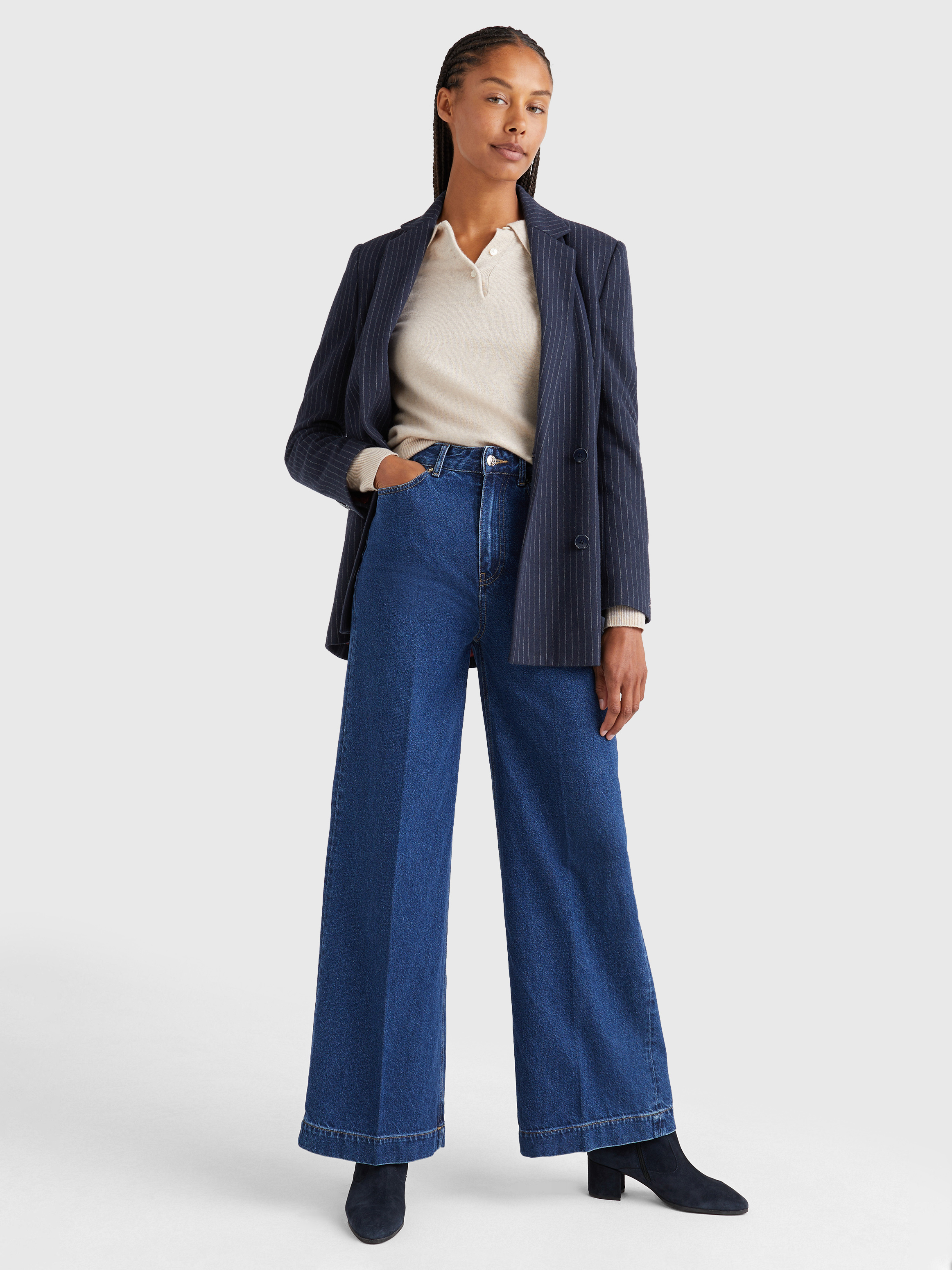 Tommy hilfiger best sale wide leg jeans