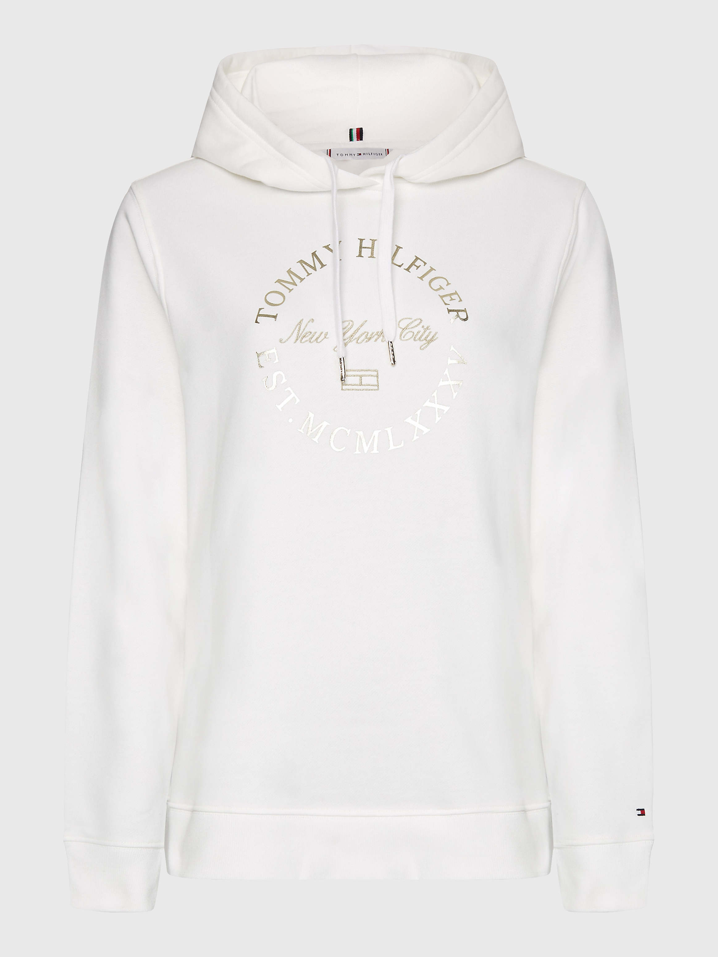 Tommy hilfiger metallic hot sale logo sweatshirt