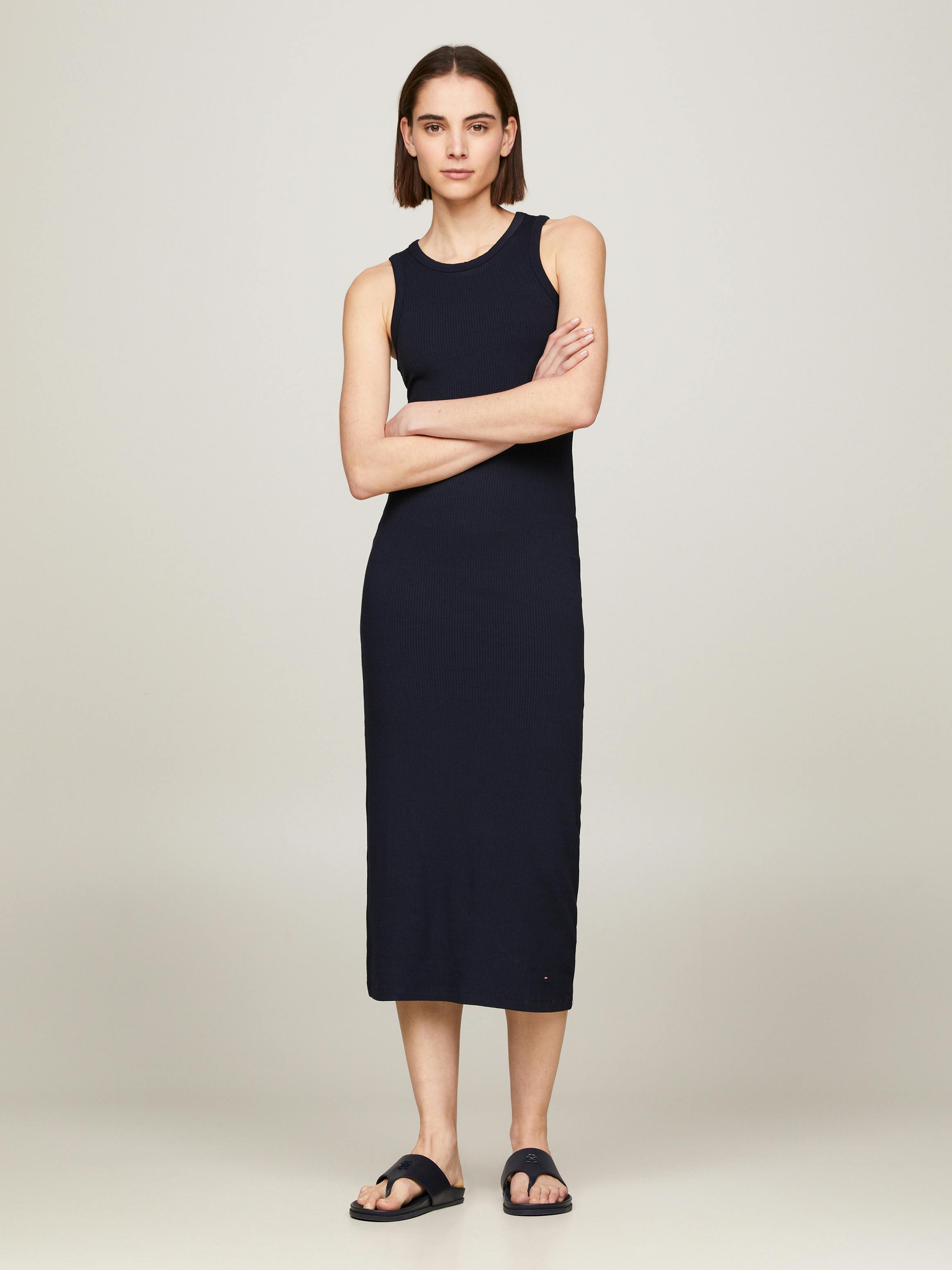 tommy hilfiger bodycon dress Ribbed Midi | Dresses & Jumpsuits Ebay