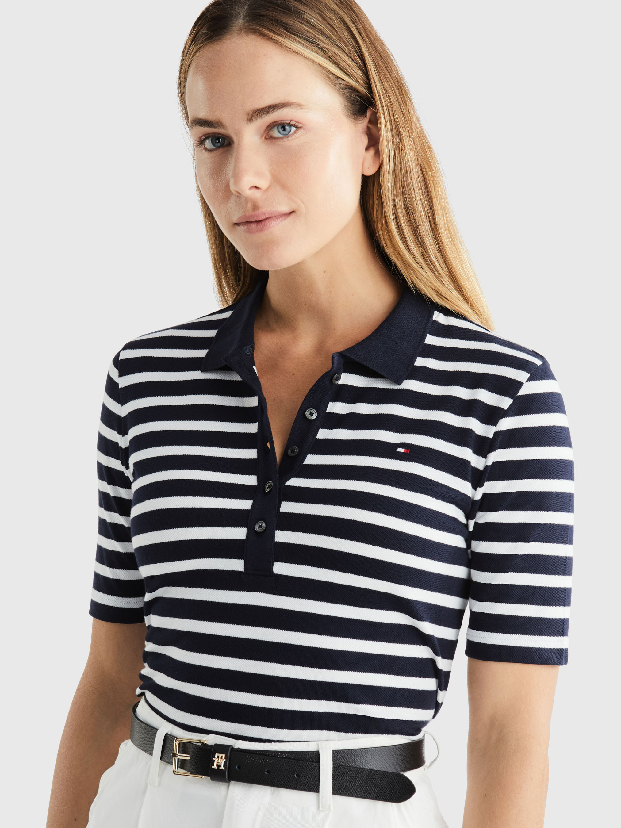 1985 Pique Stripe Polo | Polo Shirts | Tommy Hilfiger