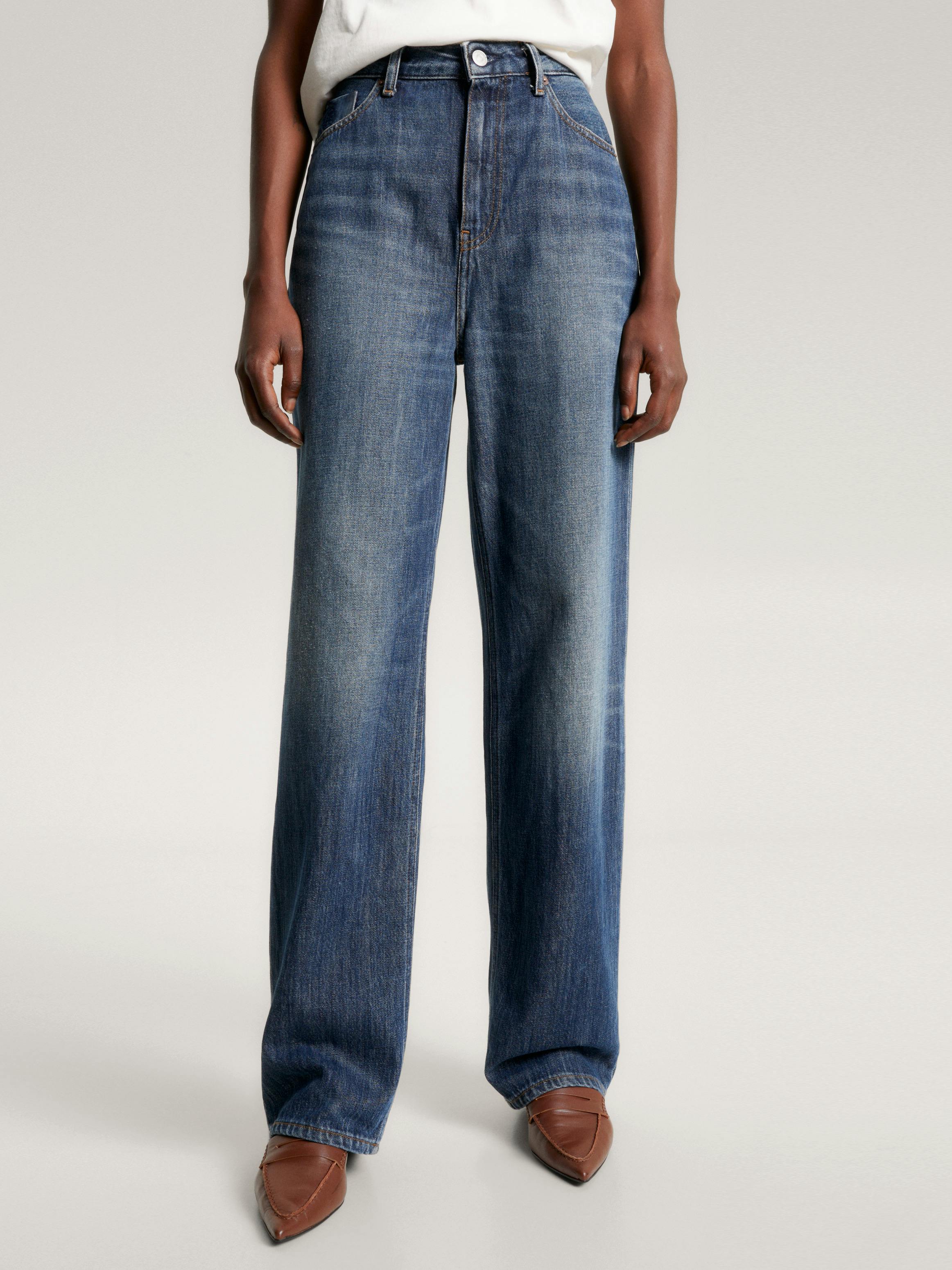 High Rise Relaxed Straight Jeans Jeans Tommy Hilfiger