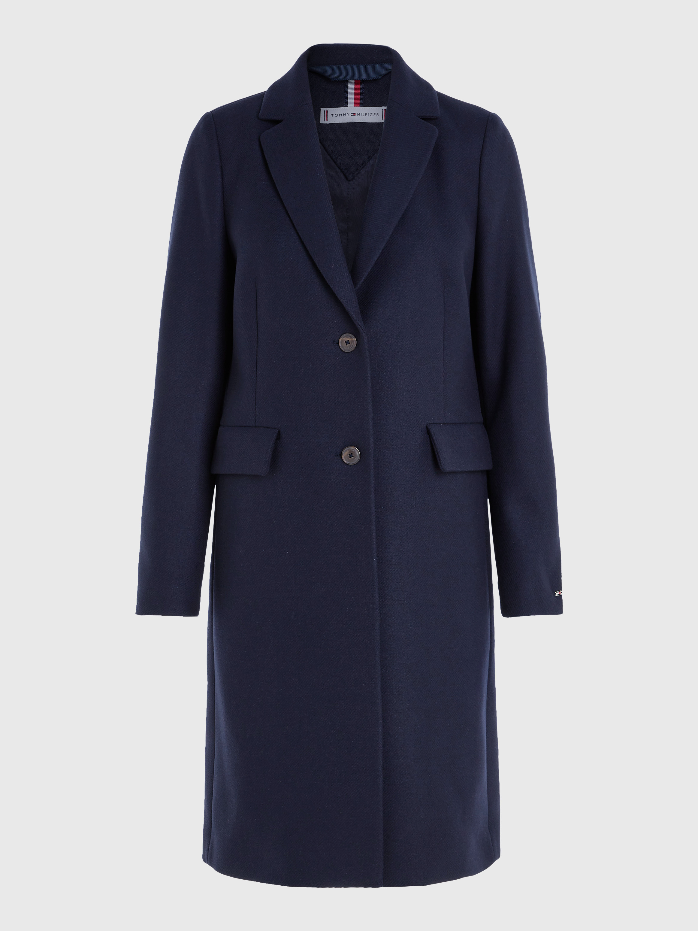 Classics Single Breasted Coat Coats Jackets Tommy Hilfiger