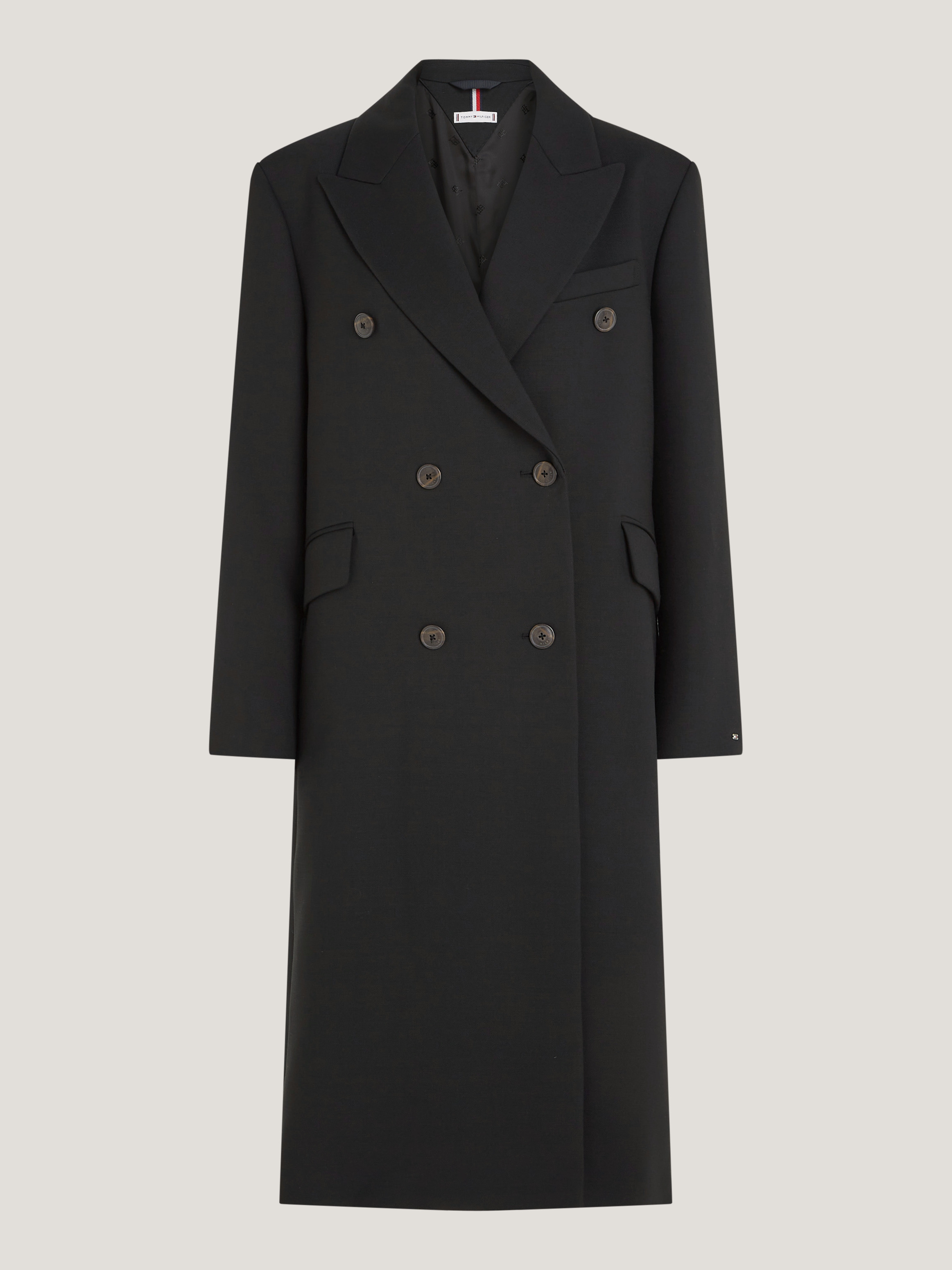 Double b￼reast maxi ct STELLA MCCARTNEY Oversized double-breasted belted brushed