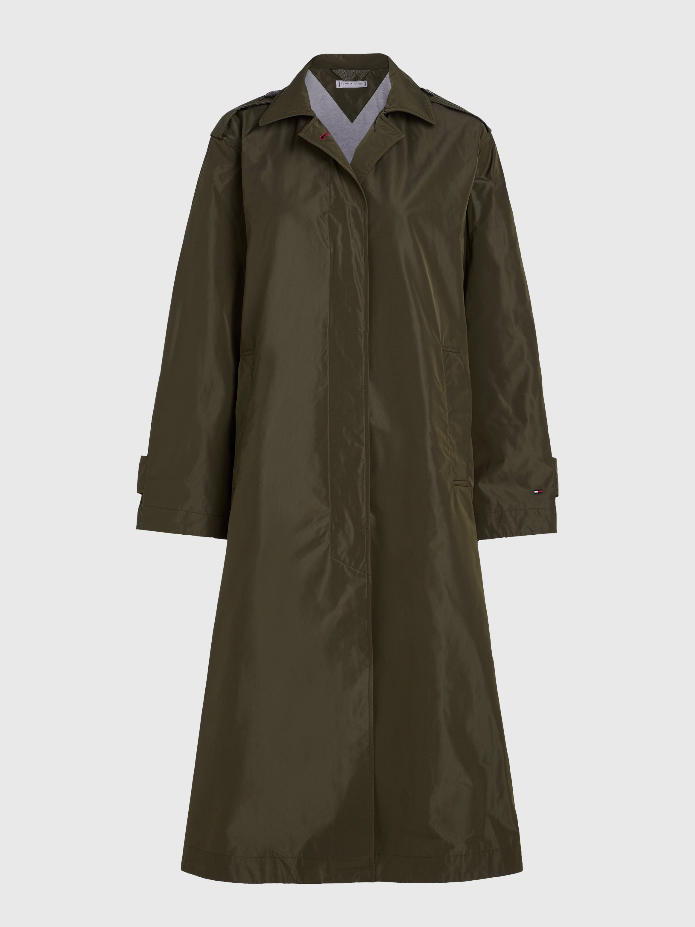 ak様 digne collarless jacket coat モスグリーン レディース