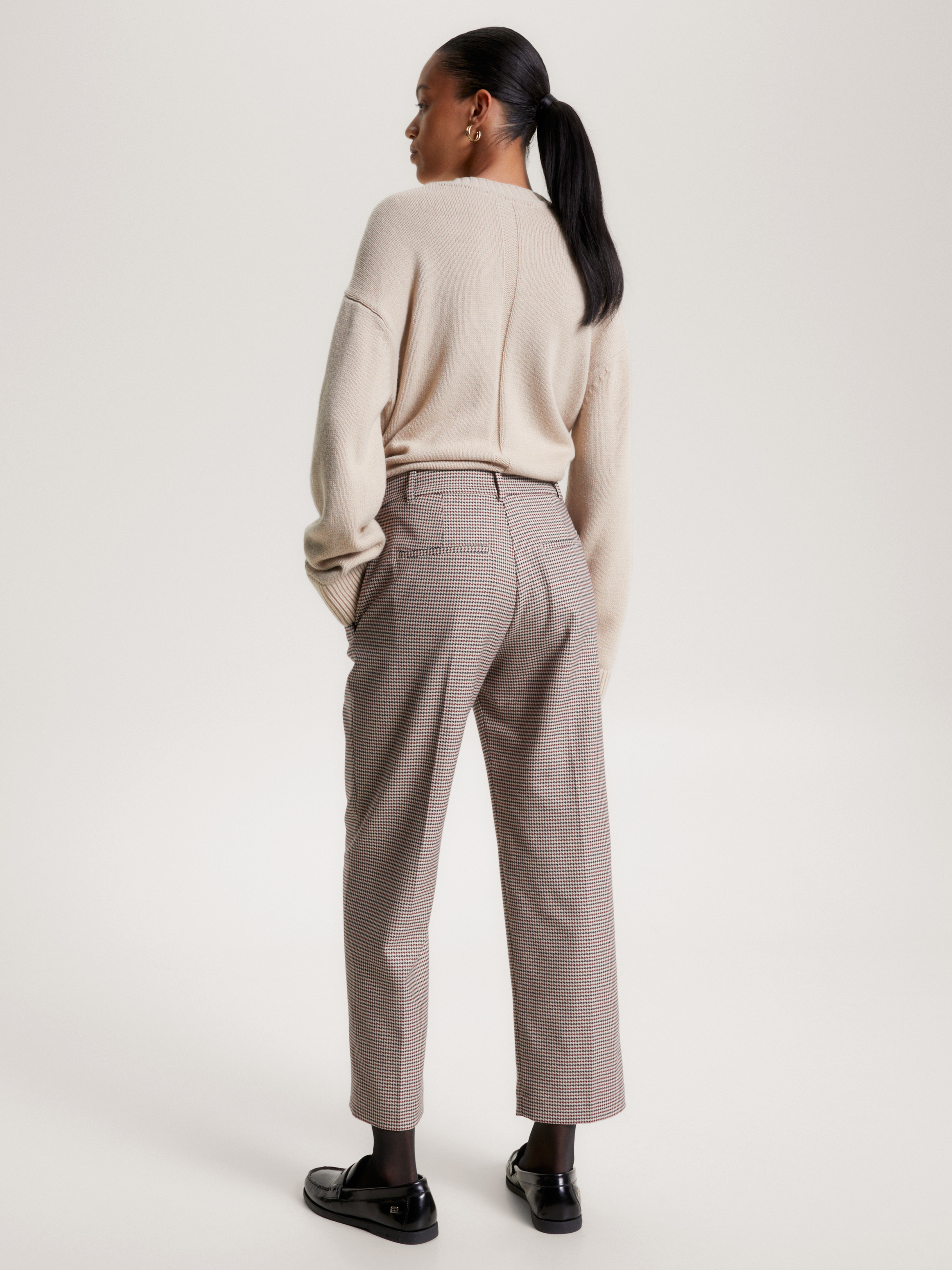 Check Straight Leg Trousers | Pants | Tommy Hilfiger