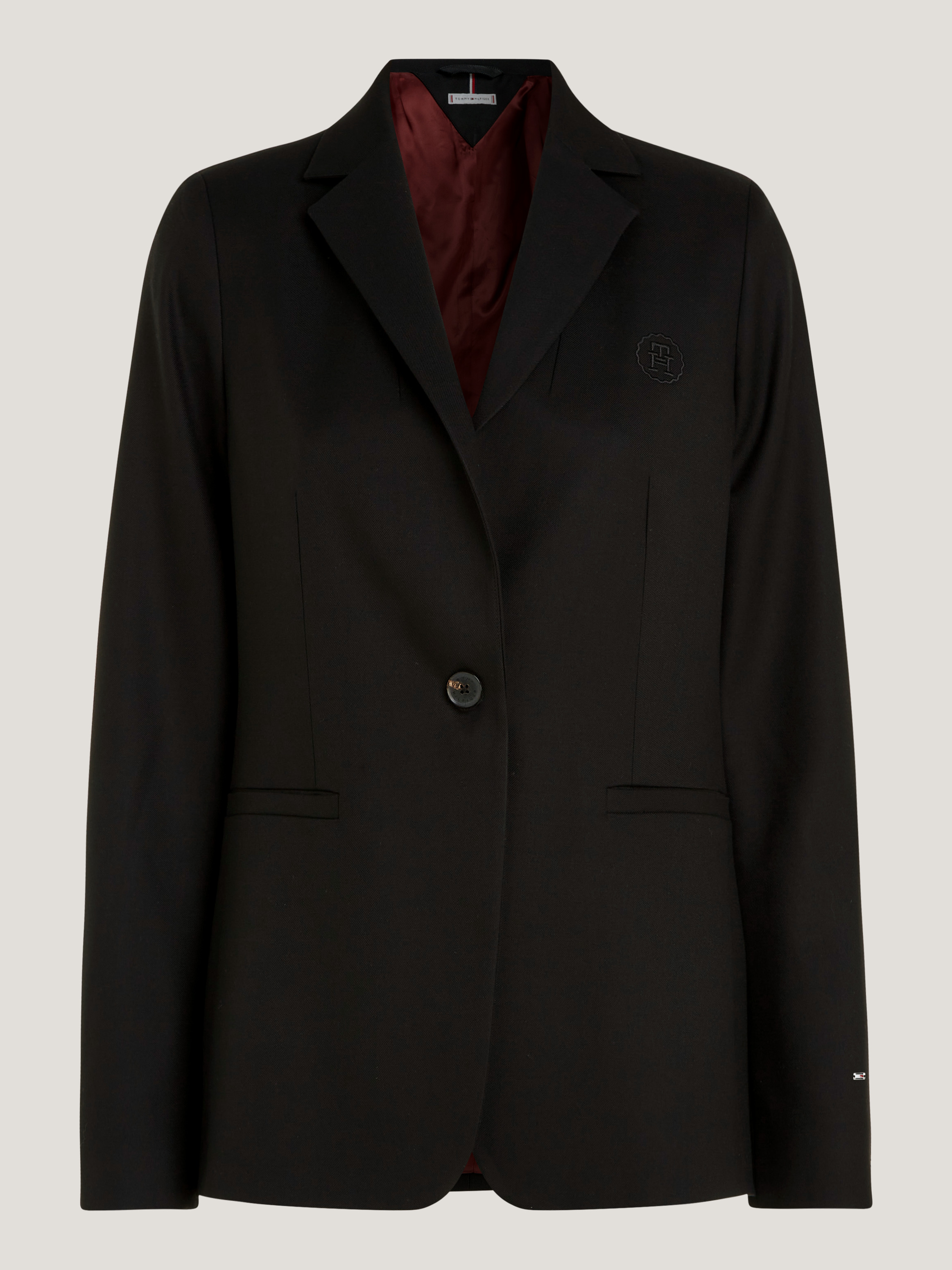 Single Breasted One-Button Blazer Coats Jackets Tommy Hilfiger