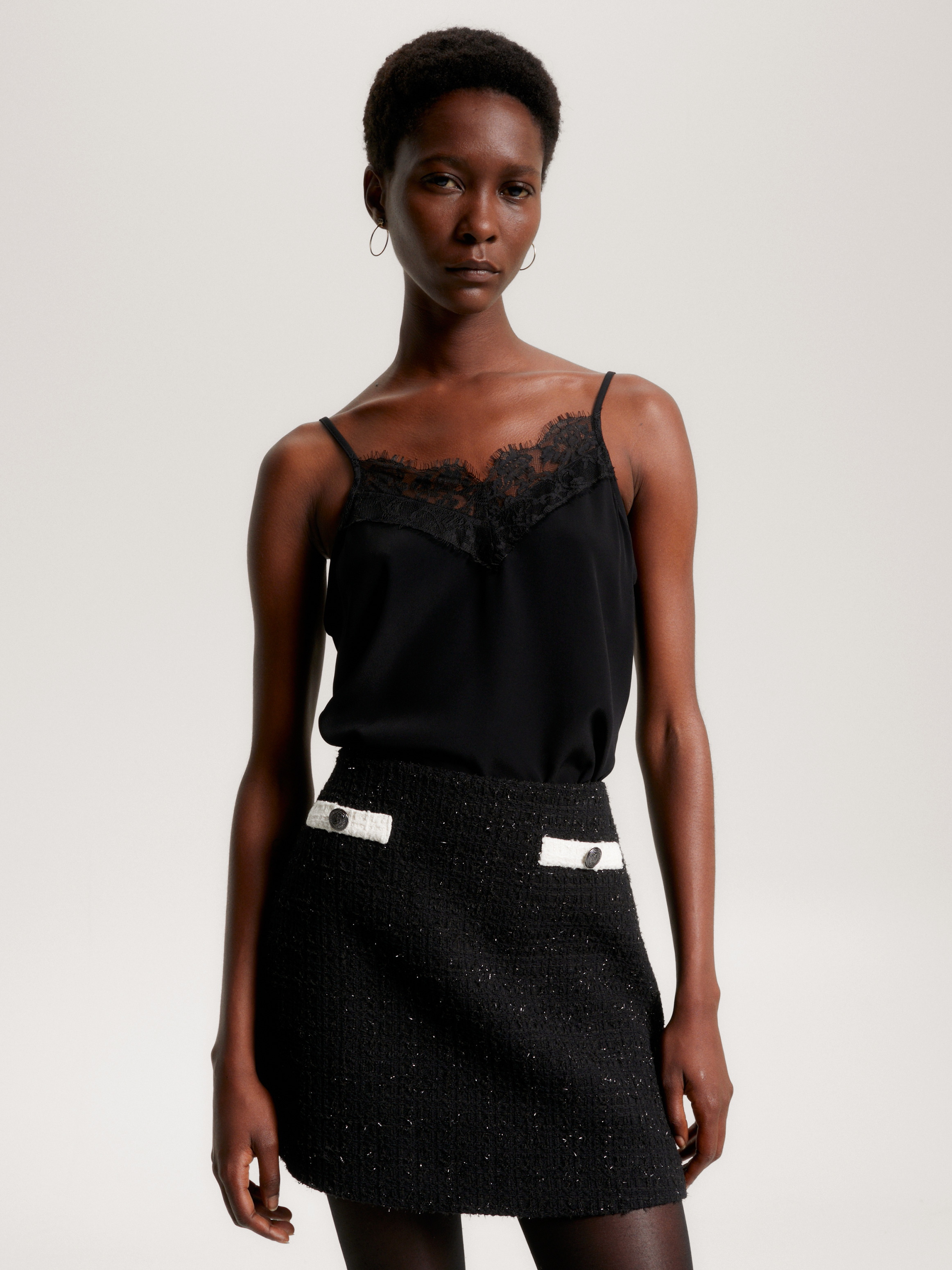 Lace Strappy Slip Camisole Tops Tommy Hilfiger