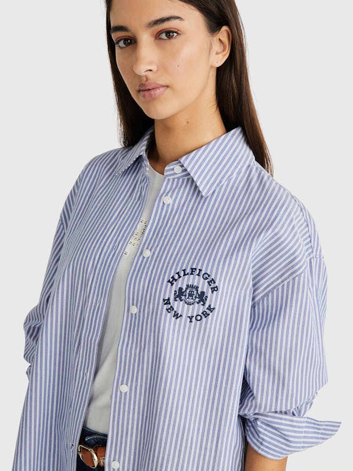 Heritage Logo Stripe Shirt Shirts Tommy Hilfiger - Main Image