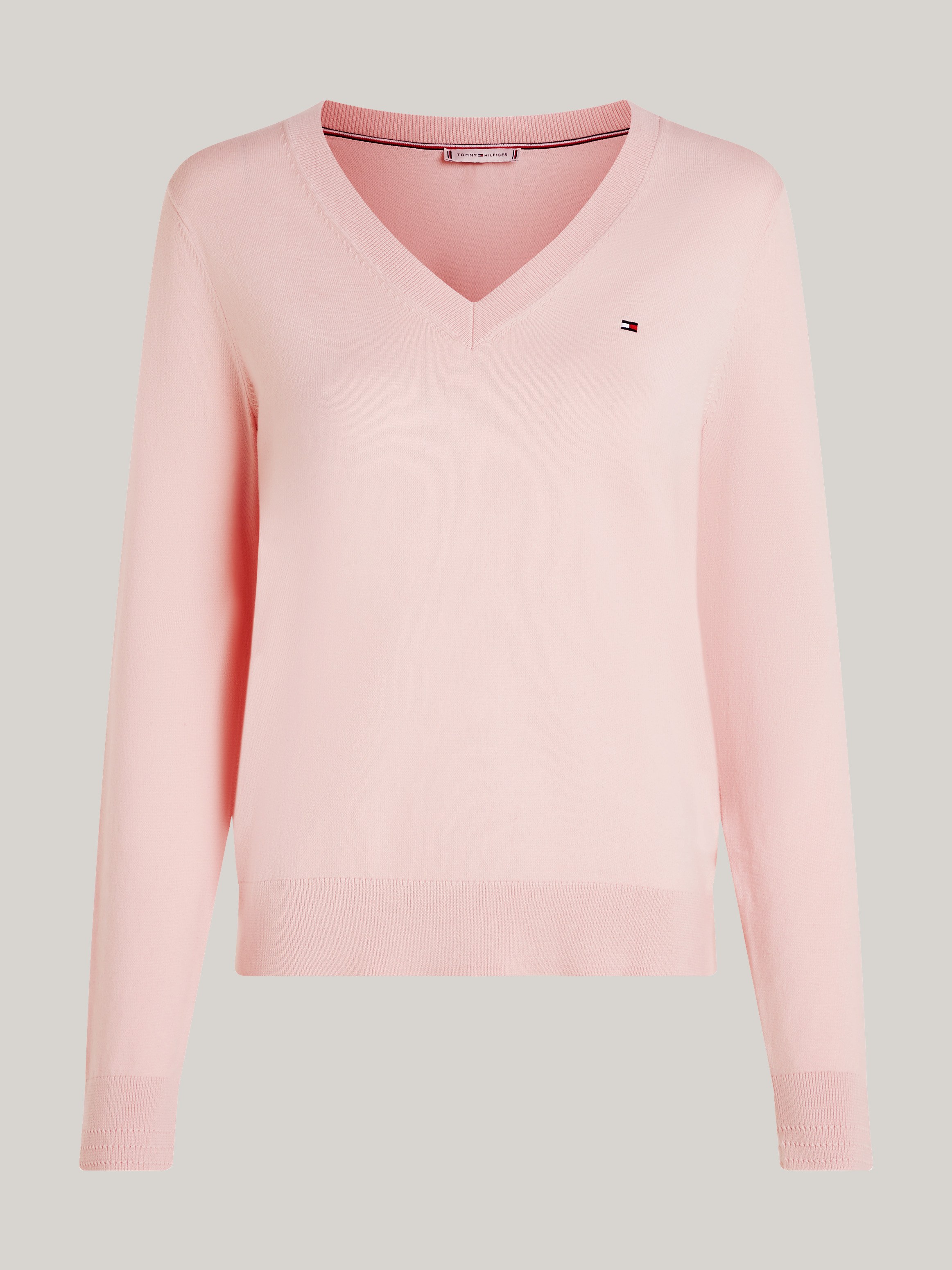 Jersey V-Neck Jumper | Knitwear | Tommy Hilfiger