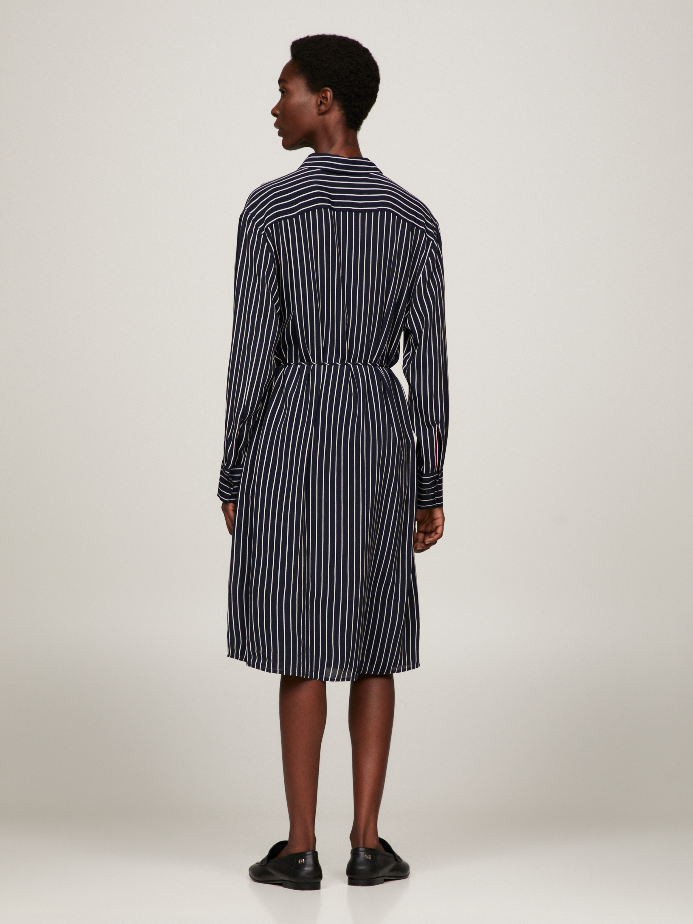 Crepe Belted Knee Length Shirt Dress | Dresses & Jumpsuits | Tommy Hilfiger