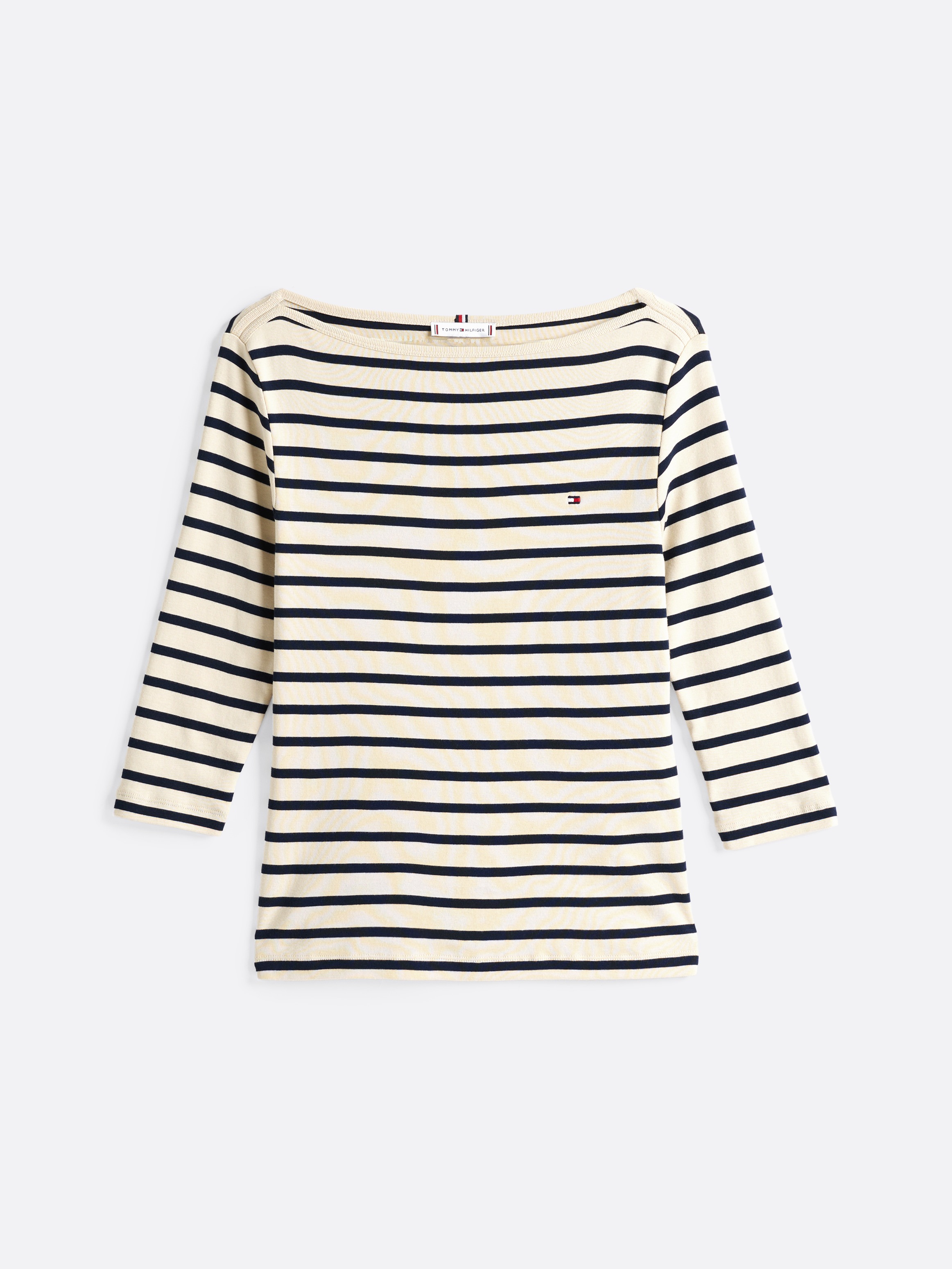 売れ筋商品|||トミー ヒルフィガー Tシャツ レディース トップス NEW CODY SLIM BOAT  - Long sleeved top - hickory/ecru Cody Slim Crew Neck T-Shirt | T-Shirts | Tommy Hilfiger