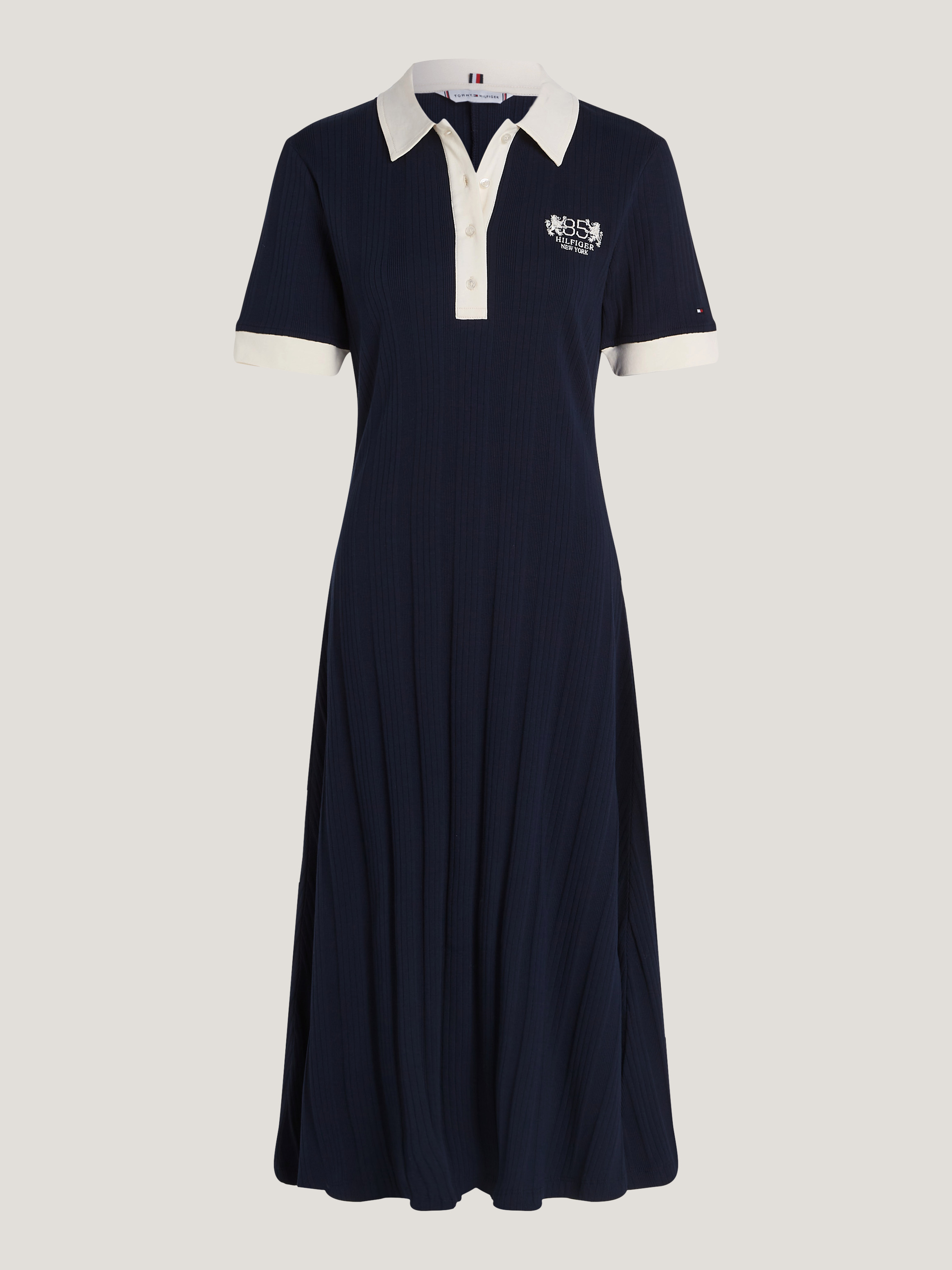 Polo Ralph Lauren Cotton Pique Mesh Newport Navy Mini Shirt