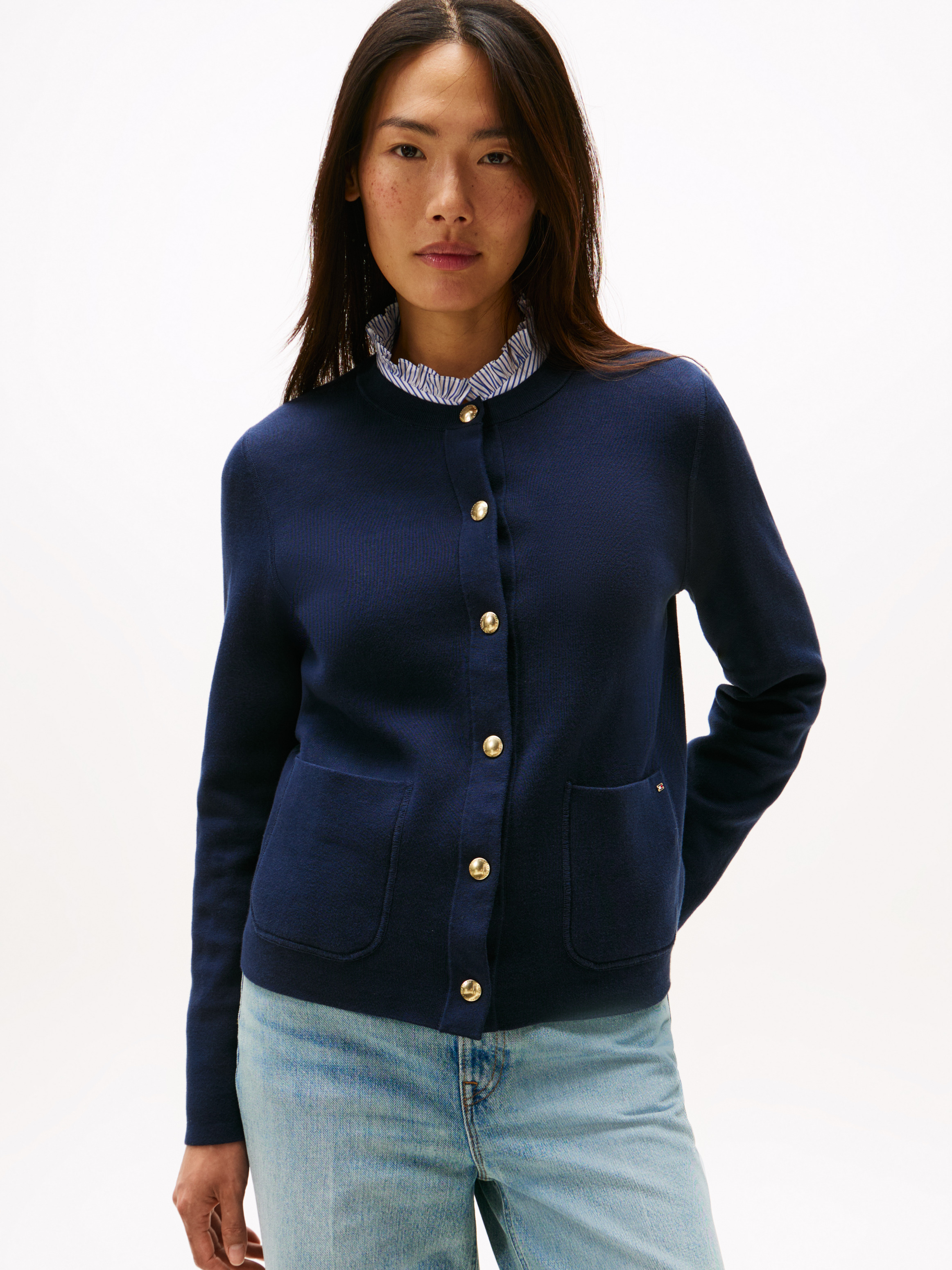 Reversible Jersey Cardigan | Knitwear | Tommy Hilfiger