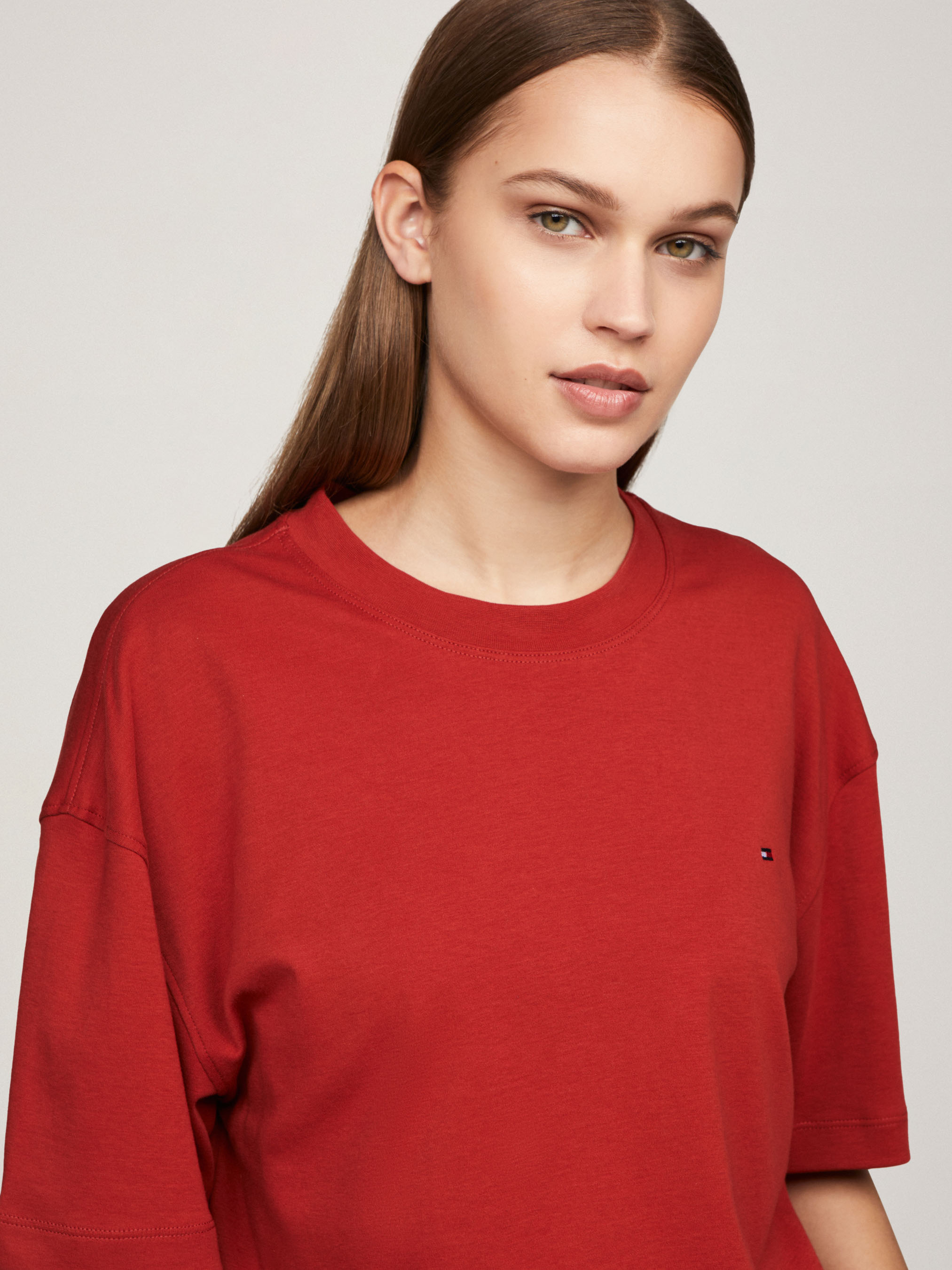 Metallic TH Monogram Stamp Relaxed T-Shirt | T-Shirts