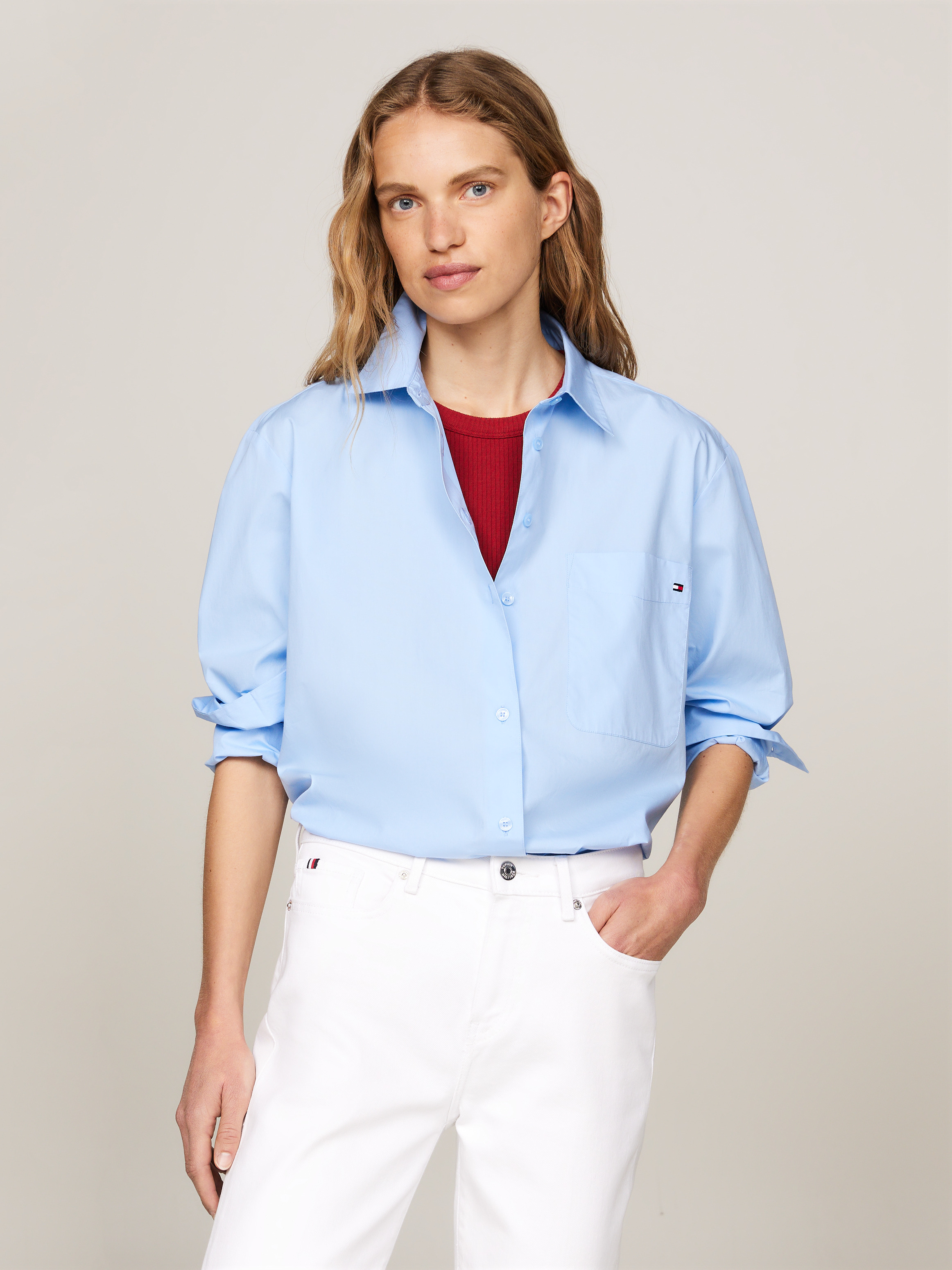 Easy Fit Poplin Shirt | Shirts | Tommy Hilfiger