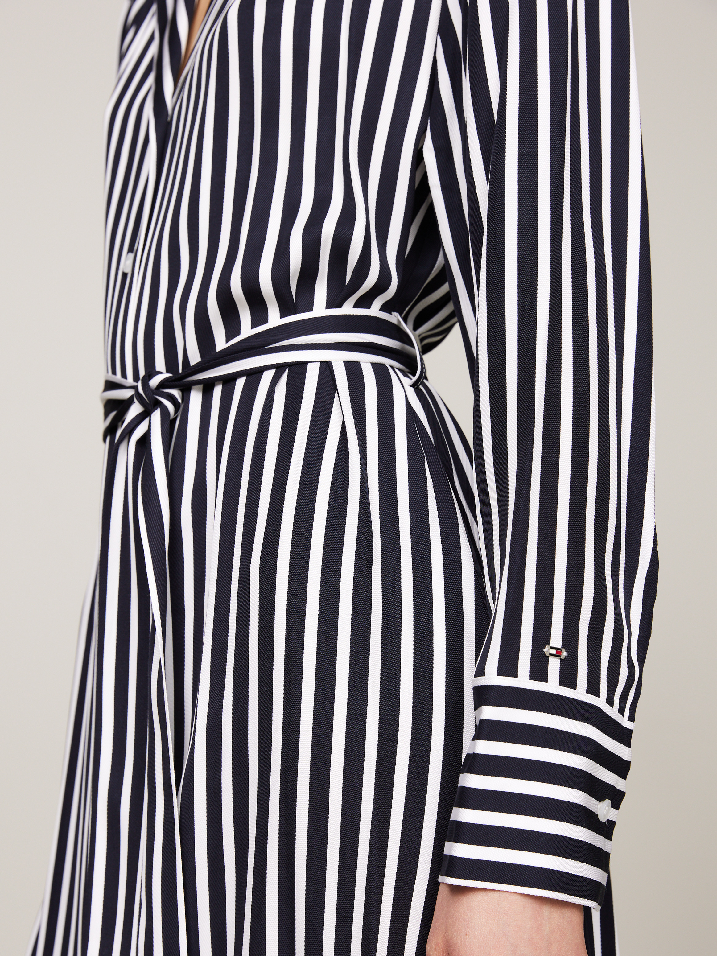 Stripe Twill Midi Shirt Dress | Dresses & Jumpsuits | Tommy Hilfiger