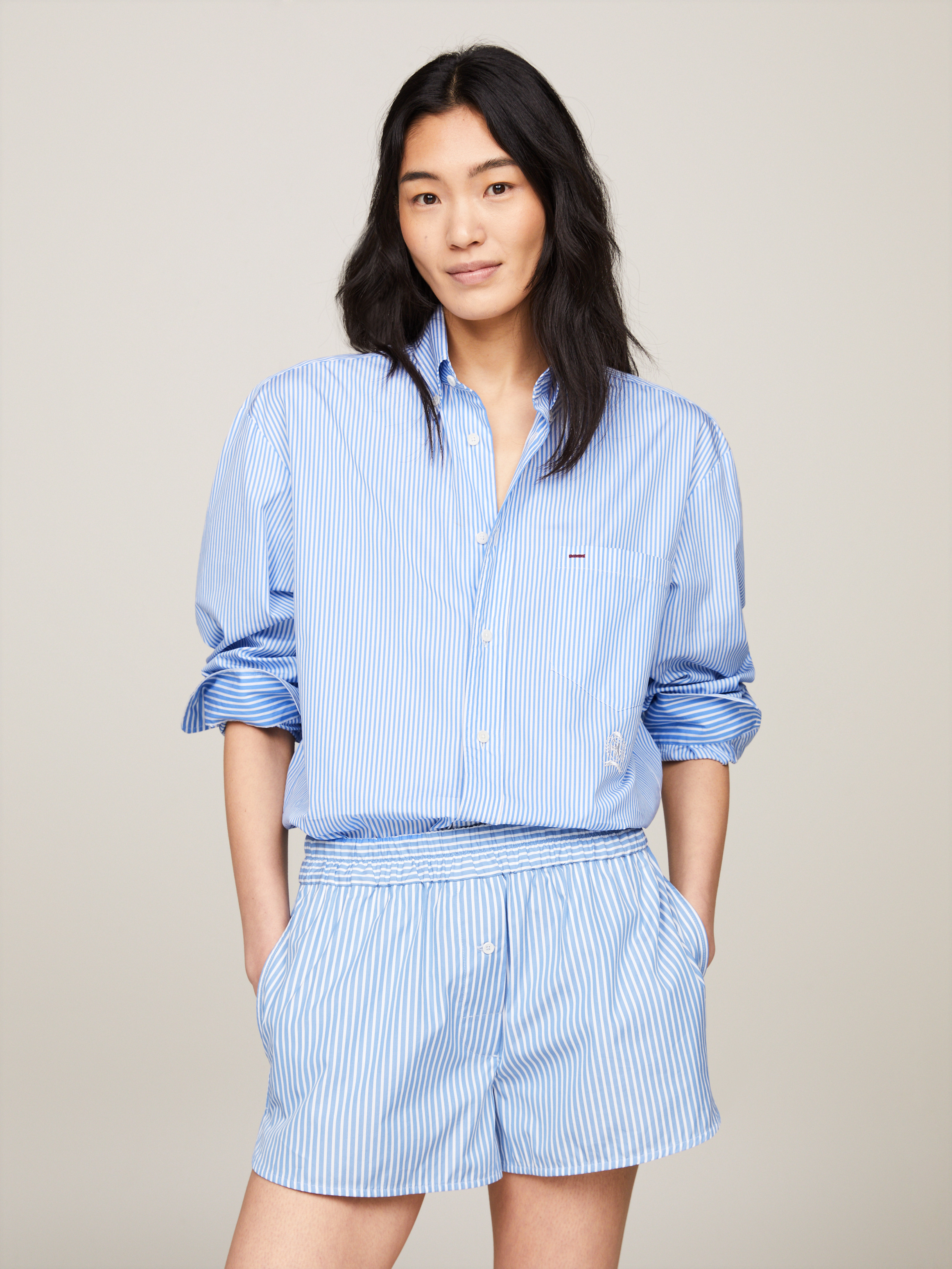 Crest Archive Ithaca Stripe Boyfriend Shirt Shirts Tommy Hilfiger