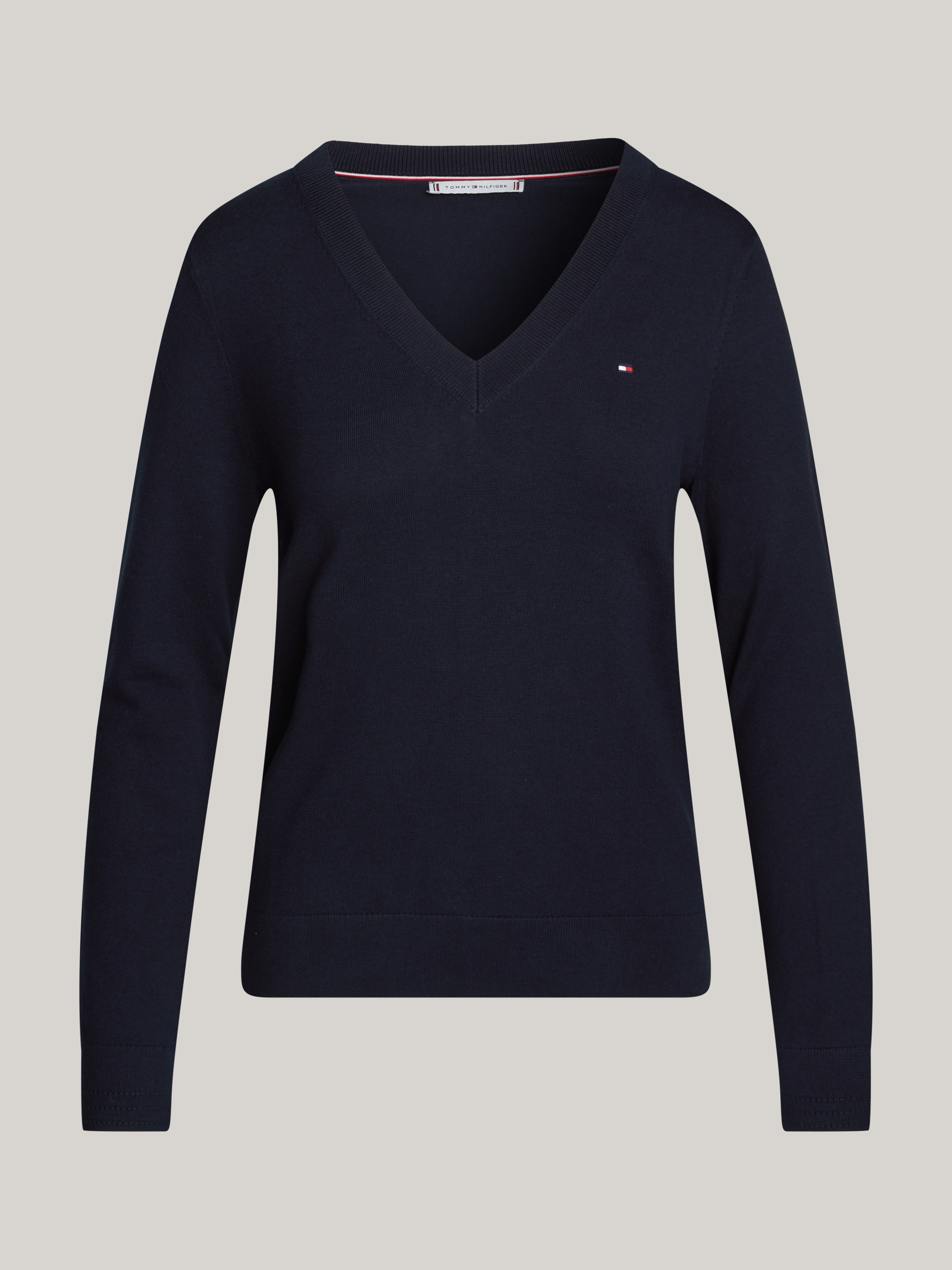 Tommy Hilfiger classy navy blue V-neck sweater NWT retailer