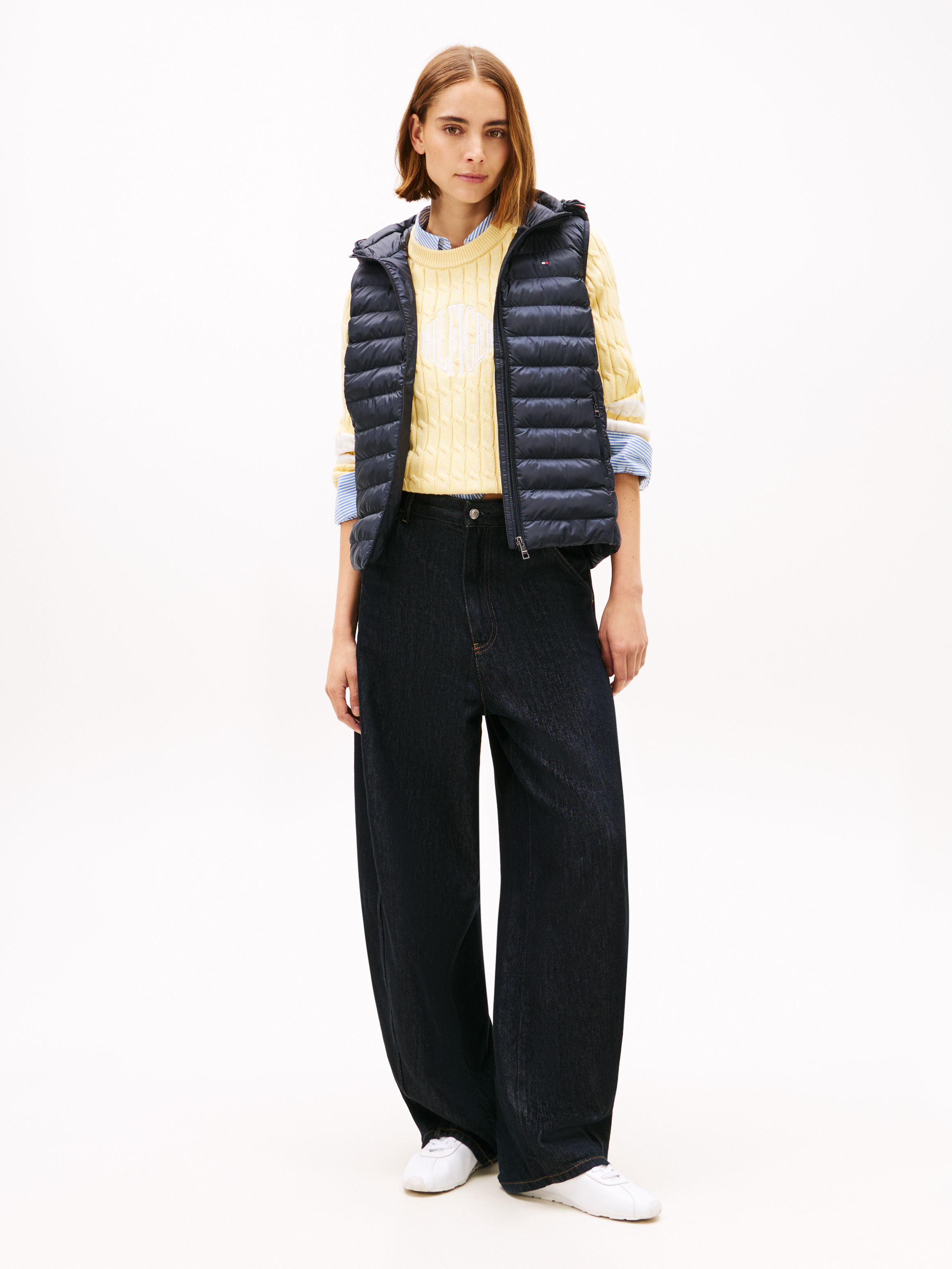 Padded Global Stripe Vest | Coats & Jackets | Tommy Hilfiger