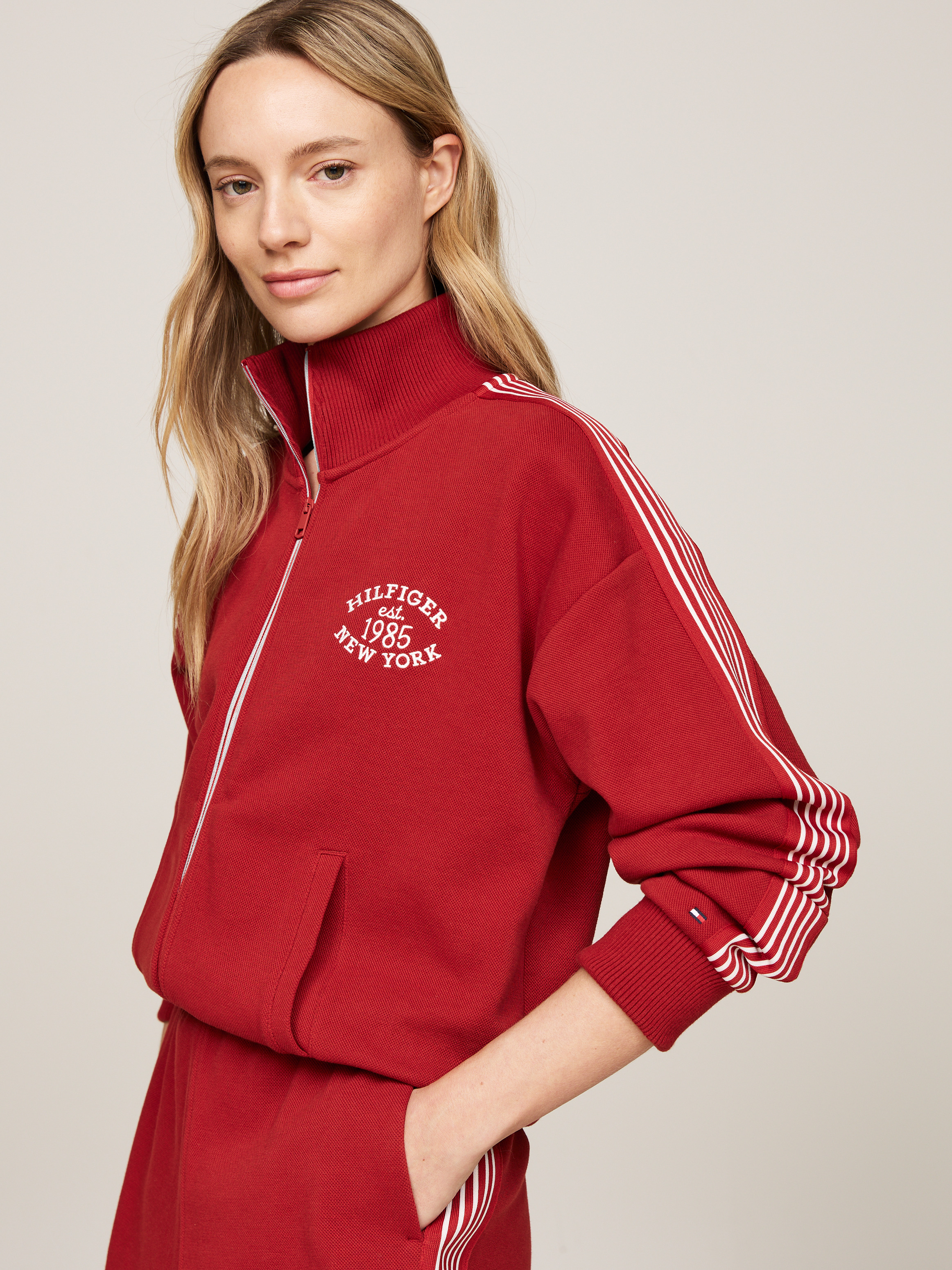 トップス PE WRINKLES TAFFETA TRACK JACKET Poly-Tech Track Jacket | Independent Trading Company