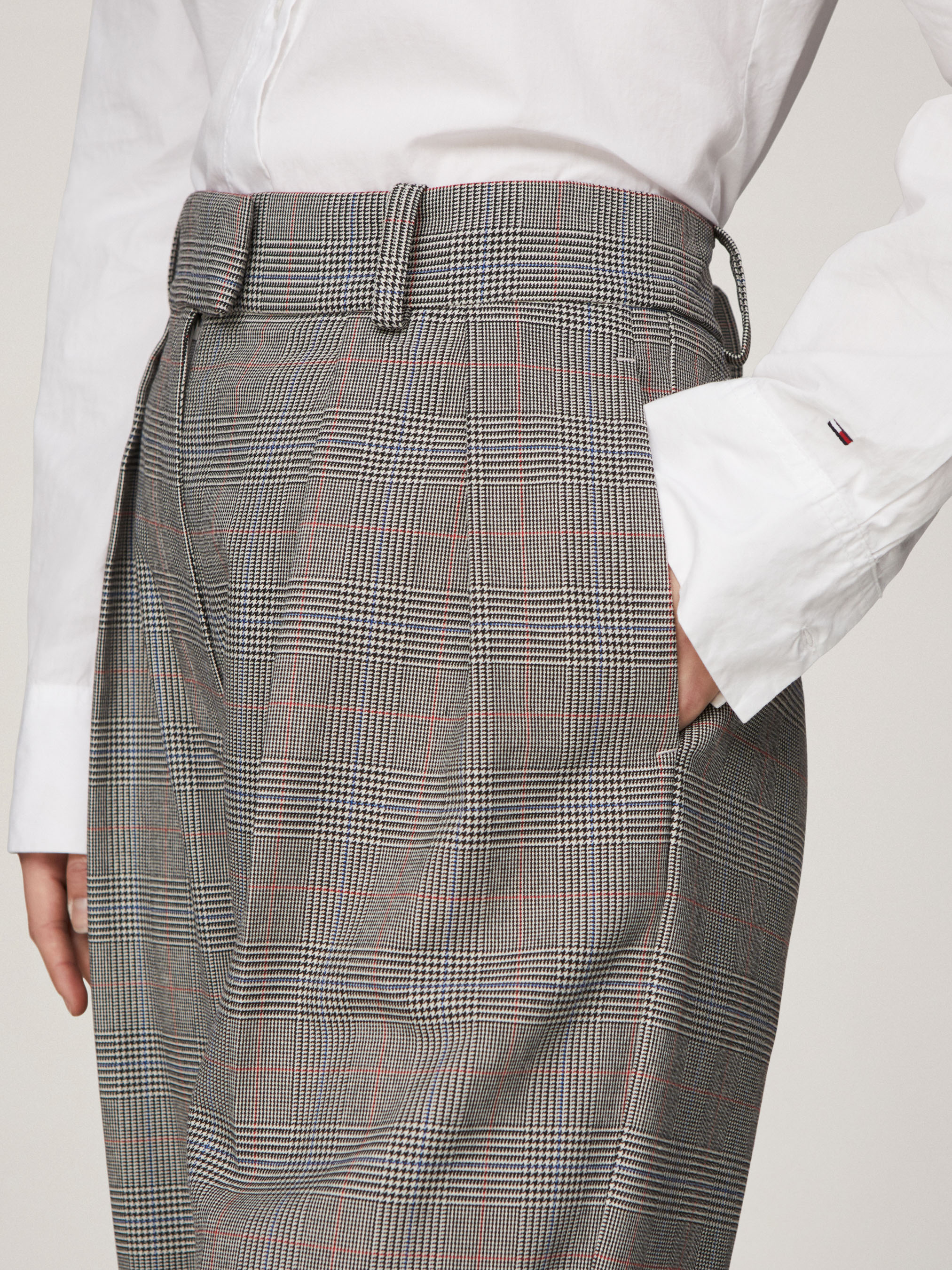 Check Relaxed Straight Pant | Pants | Tommy Hilfiger